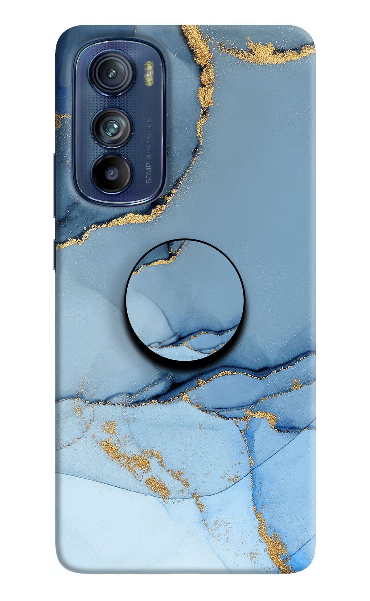 Blue Marble Moto Edge 30 Pop Case by Casekaro