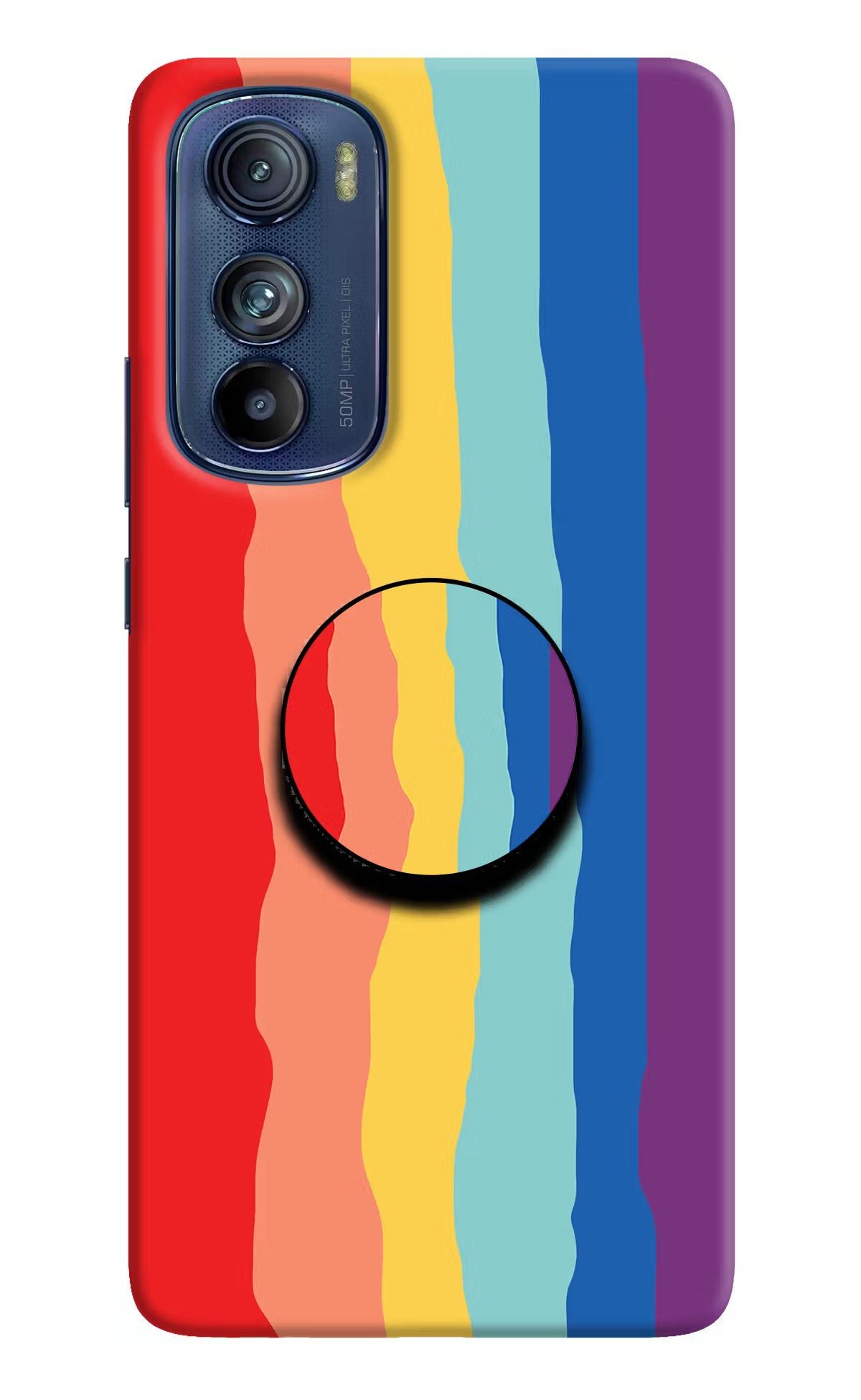 Rainbow Moto Edge 30 Pop Case by Casekaro