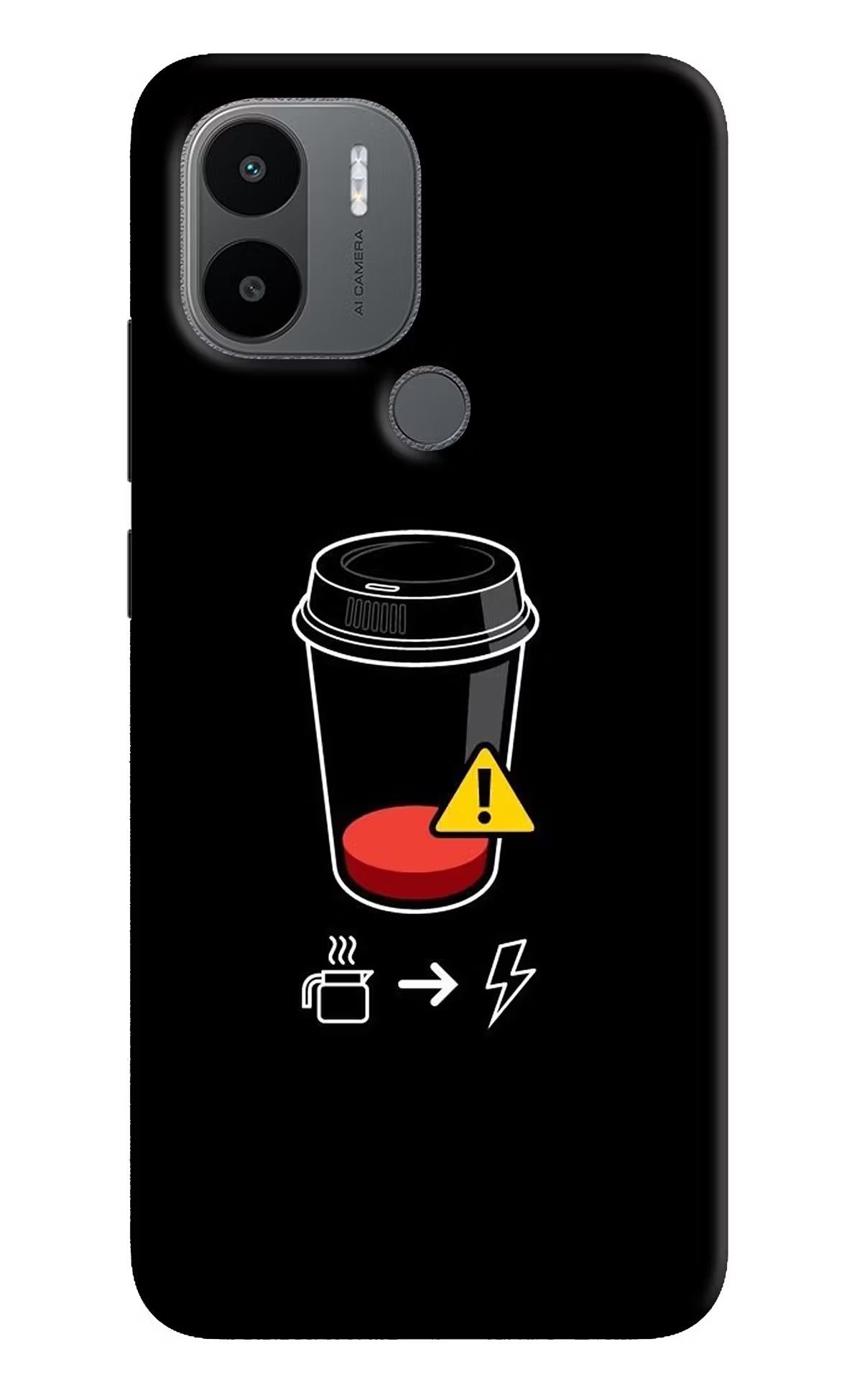 Coffee Redmi A1+/A2+ Back Cover - Coffee Redmi A1+/A2+ Back Cover Coffee Redmi A1+/A2+ Back Cover