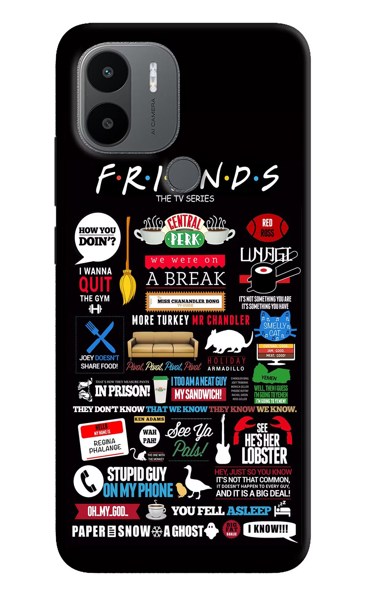 FRIENDS Redmi A1+/A2+ Back Cover - FRIENDS Redmi A1+/A2+ Back Cover FRIENDS Redmi A1+/A2+ Back Cover
