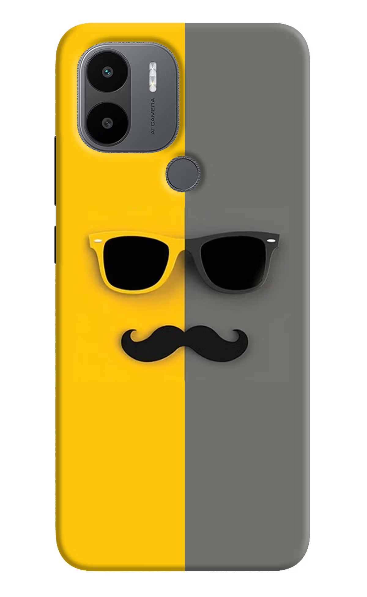 Sunglasses with Mustache Redmi A1+/A2+ Back Cover - Sunglasses with Mustache Redmi A1+/A2+ Back Cover Sunglasses with Mustache Redmi A1+/A2+ Back Cover