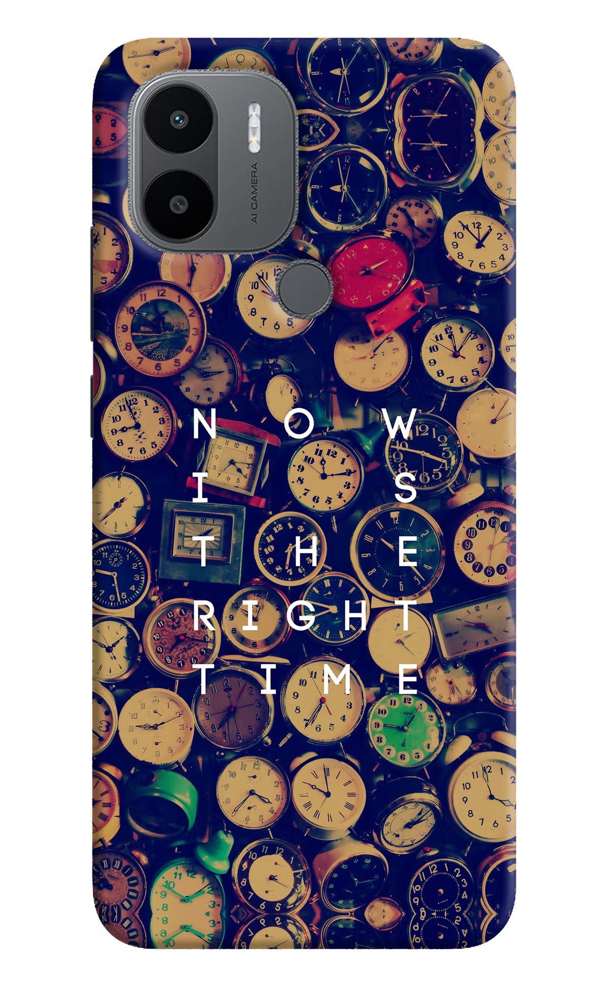 Now is the Right Time Quote Redmi A1+/A2+ Back Cover - Now is the Right Time Quote Redmi A1+/A2+ Back Cover Now is the Right Time Quote Redmi A1+/A2+ Back Cover