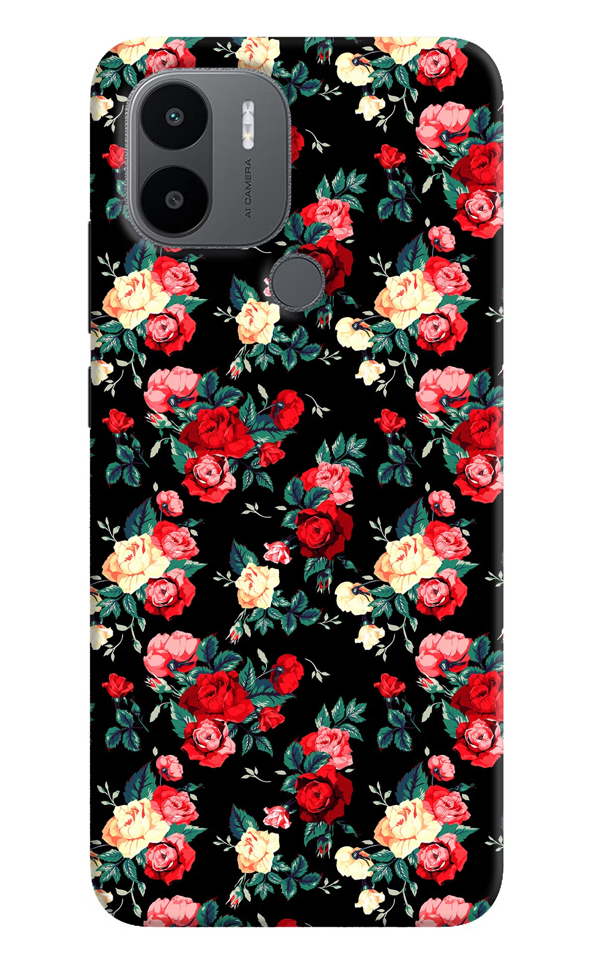 Rose Pattern Redmi A1+/A2+ Back Cover - Rose Pattern Redmi A1+/A2+ Back Cover Rose Pattern Redmi A1+/A2+ Back Cover