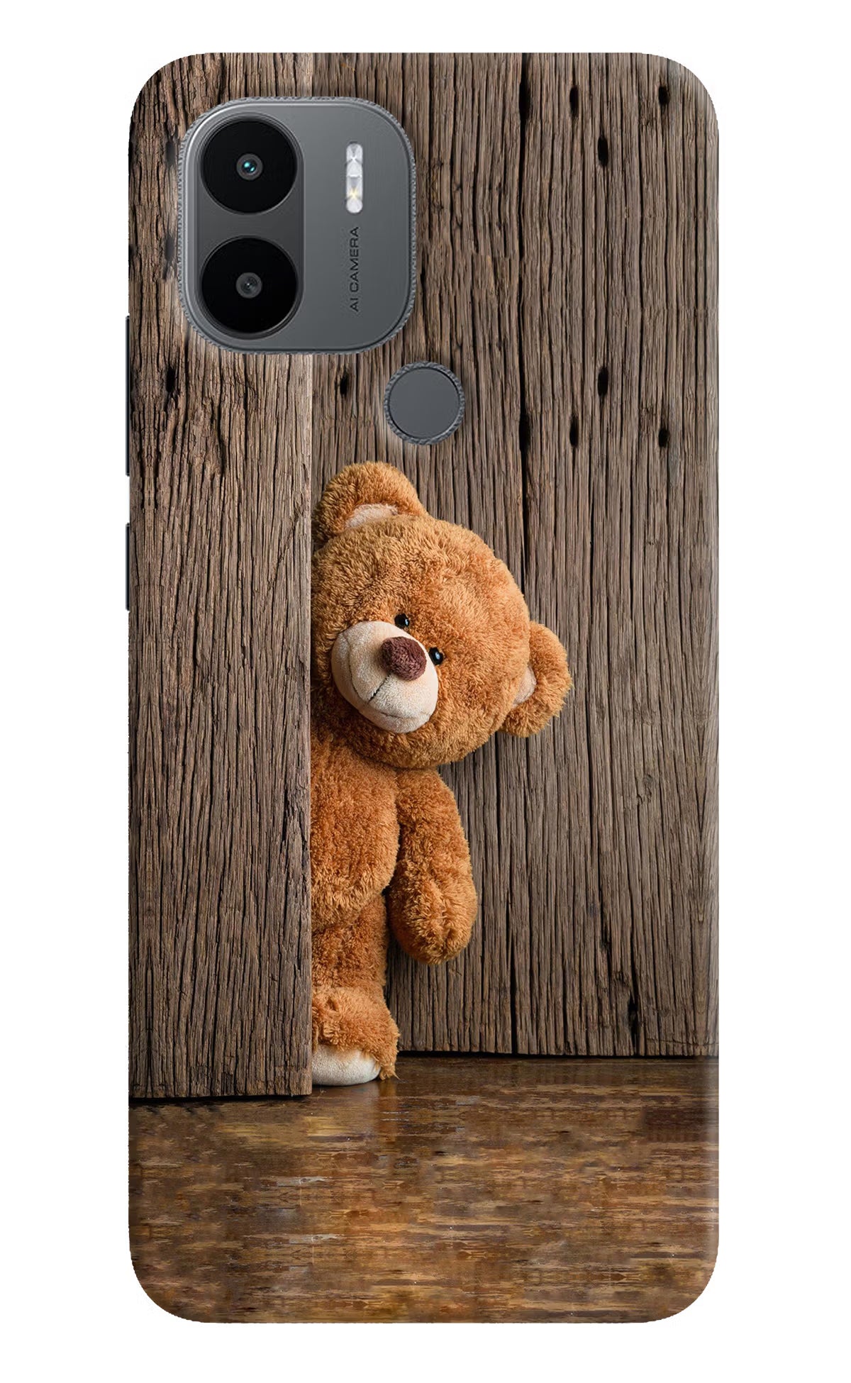 Teddy Wooden Redmi A1+/A2+ Back Cover - Teddy Wooden Redmi A1+/A2+ Back Cover Teddy Wooden Redmi A1+/A2+ Back Cover