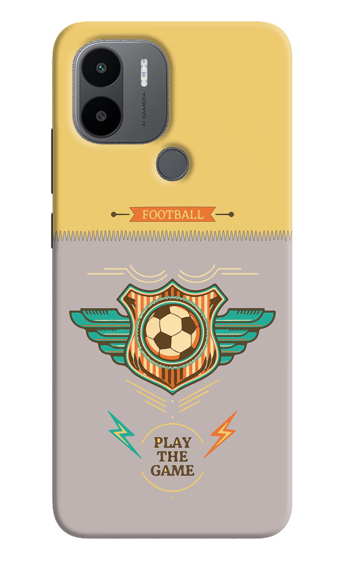 Football Redmi A1+/A2+ Back Cover - Football Redmi A1+/A2+ Back Cover Football Redmi A1+/A2+ Back Cover