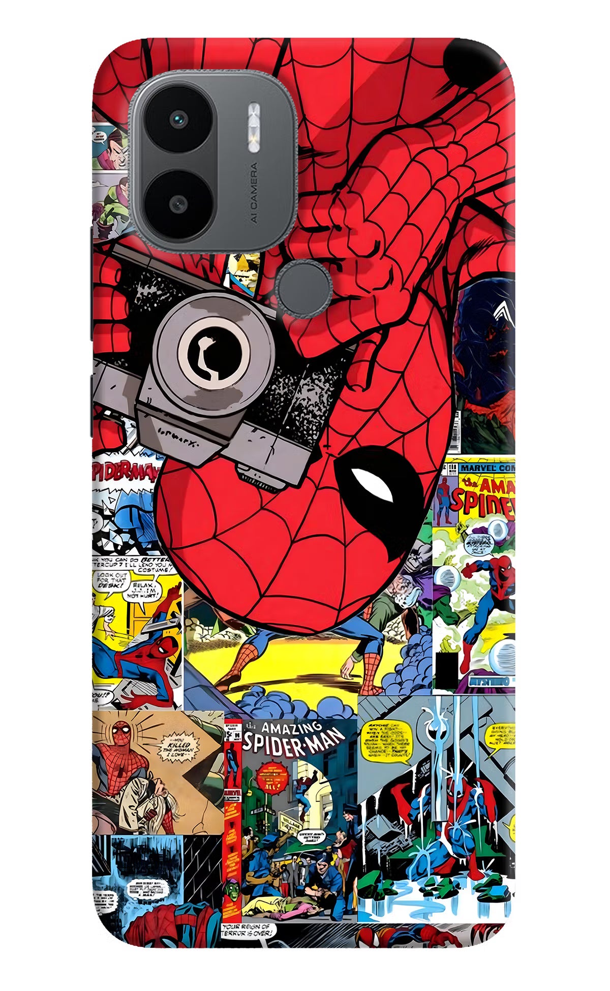 Spider Man Redmi A1+/A2+ Back Cover - Spider Man Redmi A1+/A2+ Back Cover Spider Man Redmi A1+/A2+ Back Cover