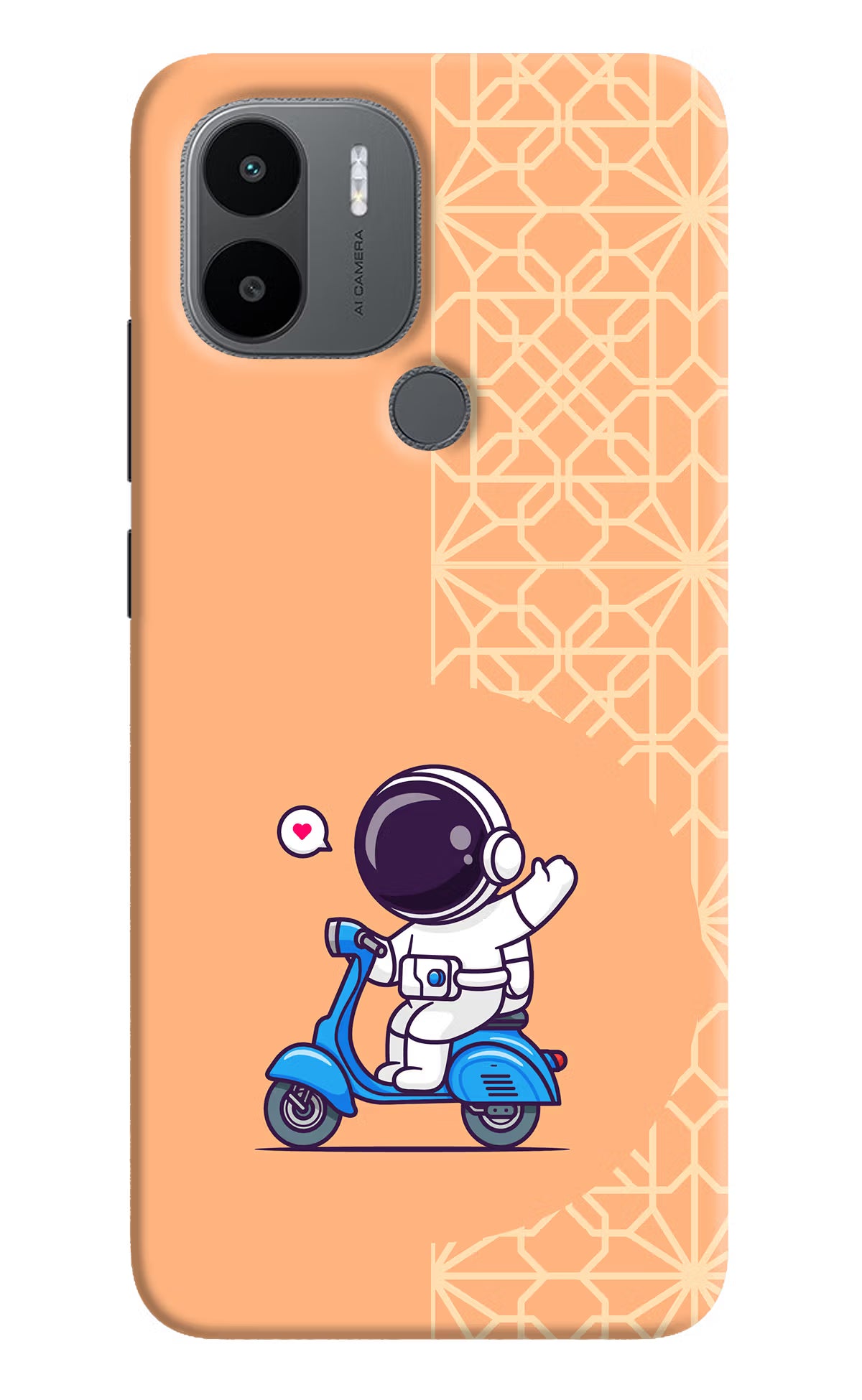 Cute Astronaut Riding Redmi A1+/A2+ Back Cover - Cute Astronaut Riding Redmi A1+/A2+ Back Cover Cute Astronaut Riding Redmi A1+/A2+ Back Cover