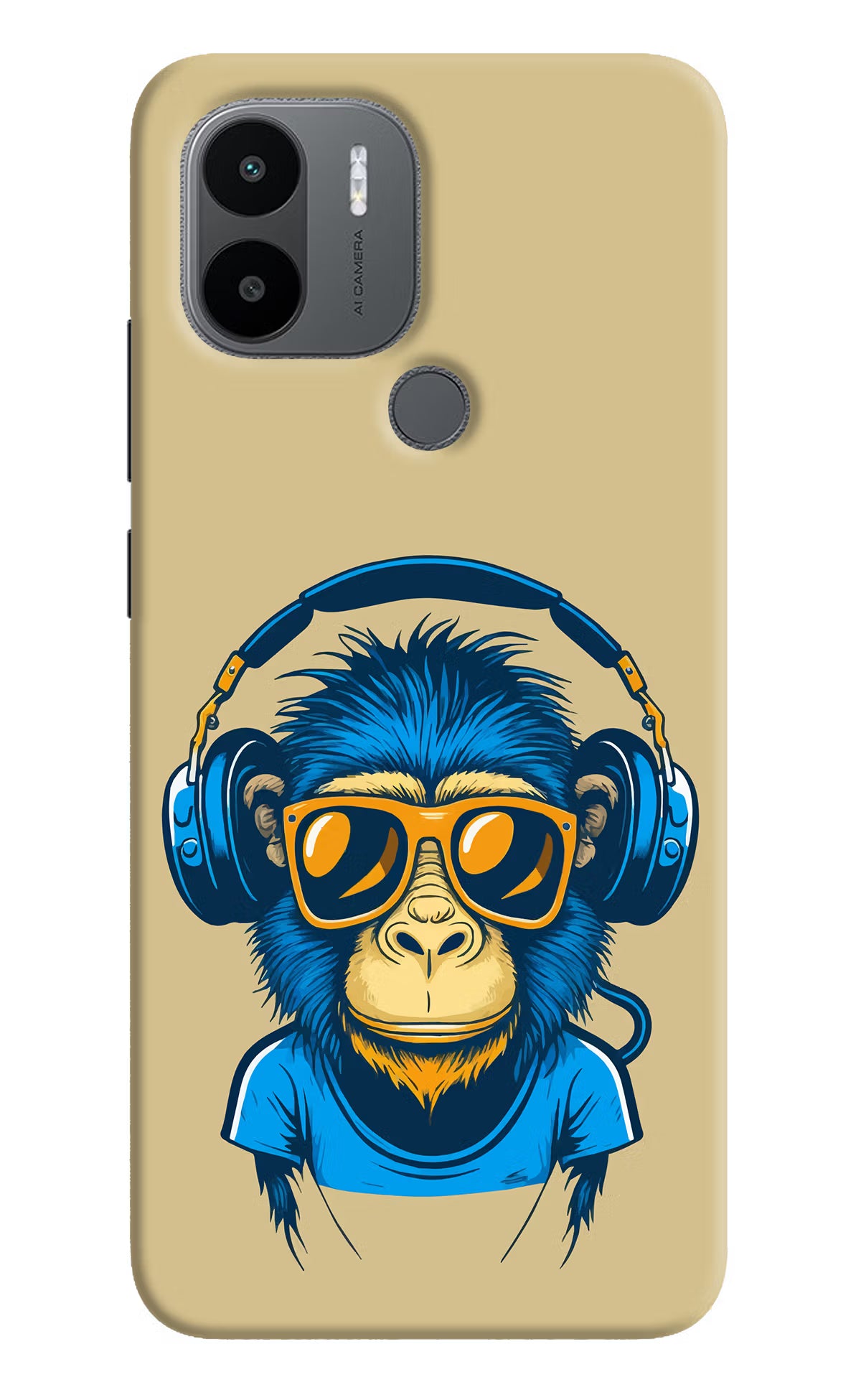 Monkey Headphone Redmi A1+/A2+ Back Cover - Monkey Headphone Redmi A1+/A2+ Back Cover Monkey Headphone Redmi A1+/A2+ Back Cover