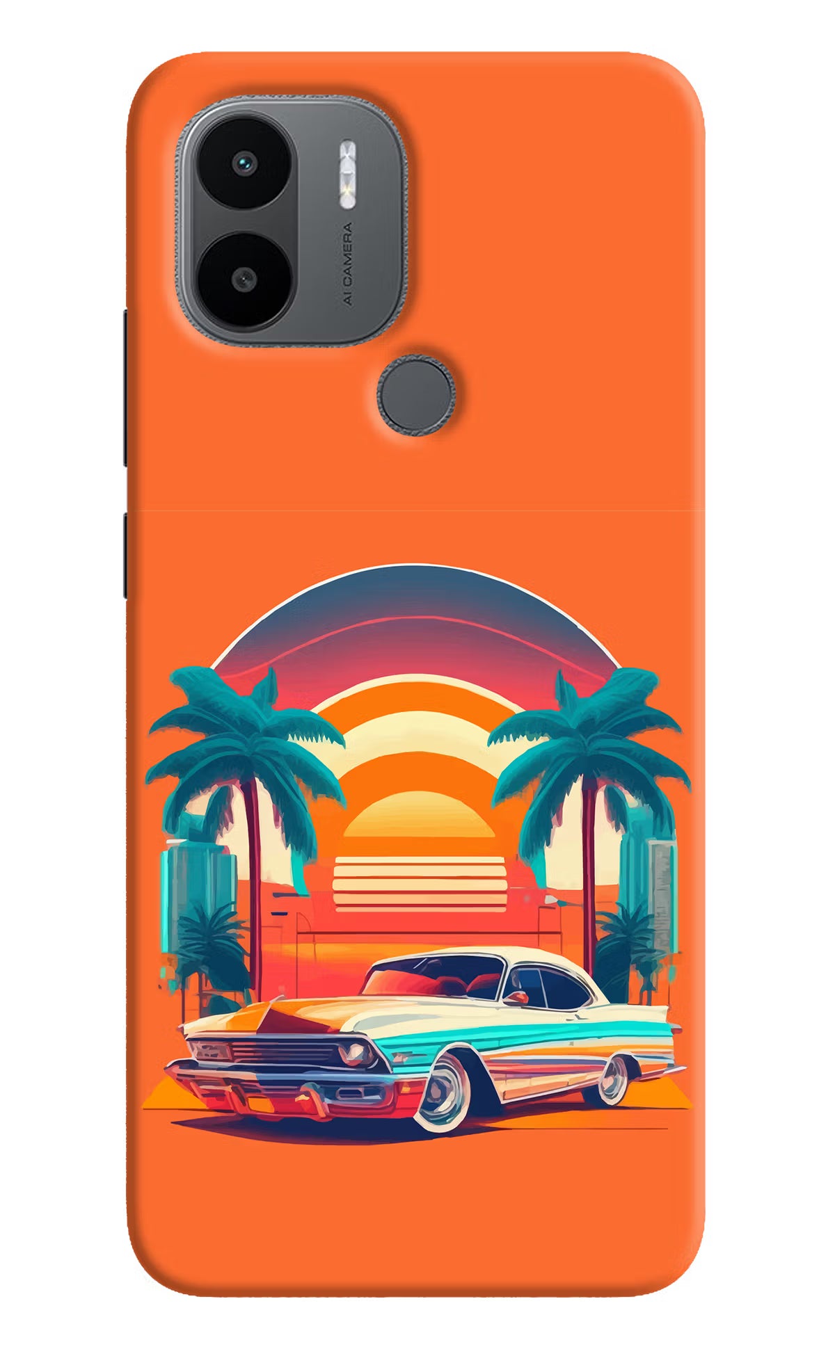 Palm Drive 80s Redmi A1+/A2+ Back Cover - Palm Drive 80s Redmi A1+/A2+ Back Cover Palm Drive 80s Redmi A1+/A2+ Back Cover