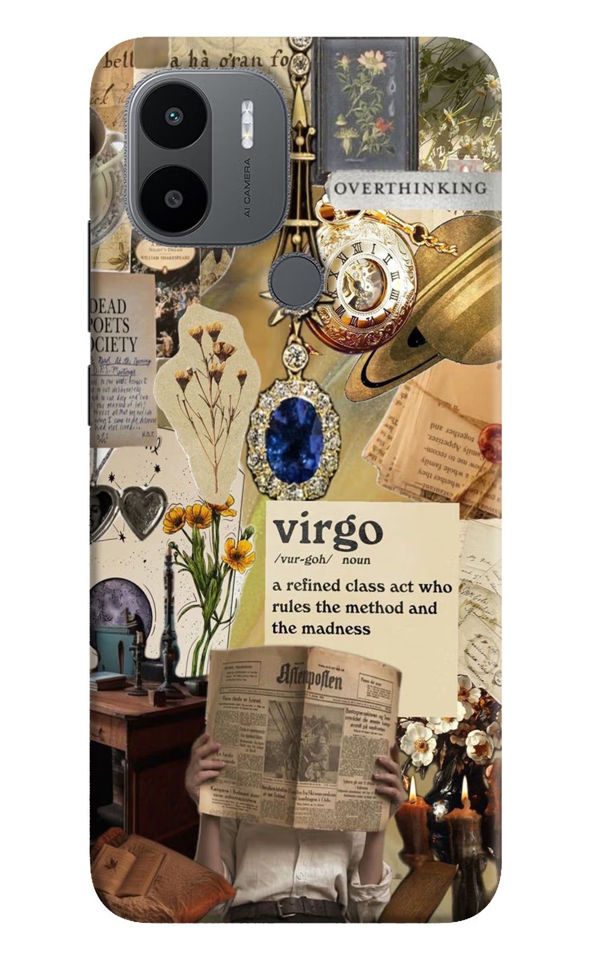 Virgo Zodiac Redmi A1+/A2+ Back Cover - Virgo Zodiac Redmi A1+/A2+ Hard Case Back Cover by Casekaro Virgo Zodiac Redmi A1+/A2+ Hard Case Back Cover by Casekaro