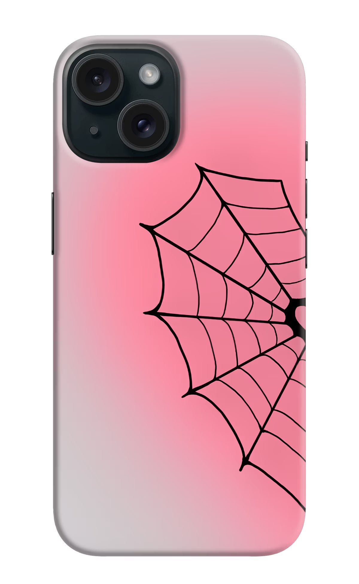 Pink Web iPhone 15 Plus Back Cover - Pink Web iPhone 15 Plus Back Cover Pink Web iPhone 15 Plus Back Cover
