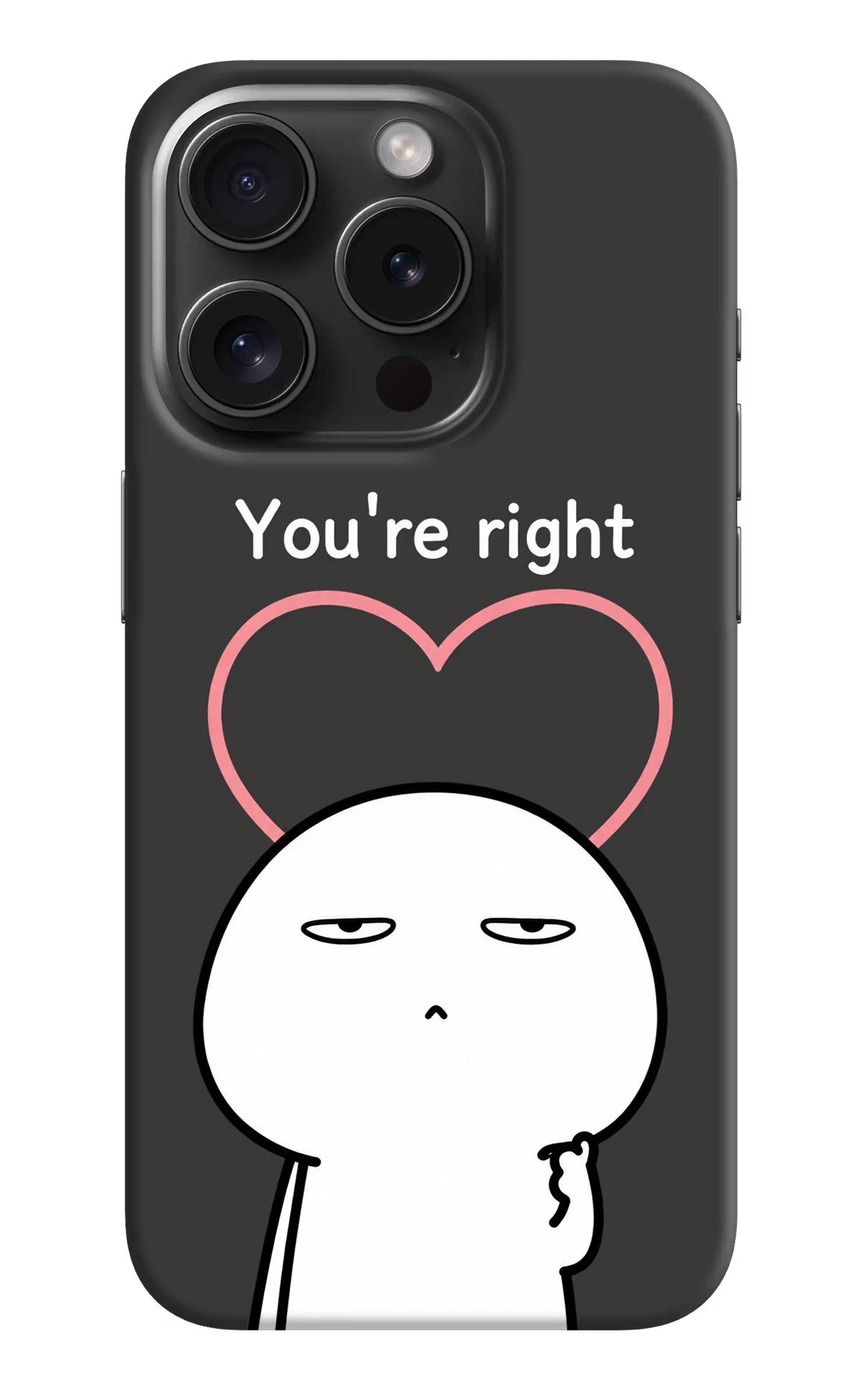 You're Right iPhone 15 Pro Back Cover - You're Right iPhone 15 Pro Back Cover You're Right iPhone 15 Pro Back Cover