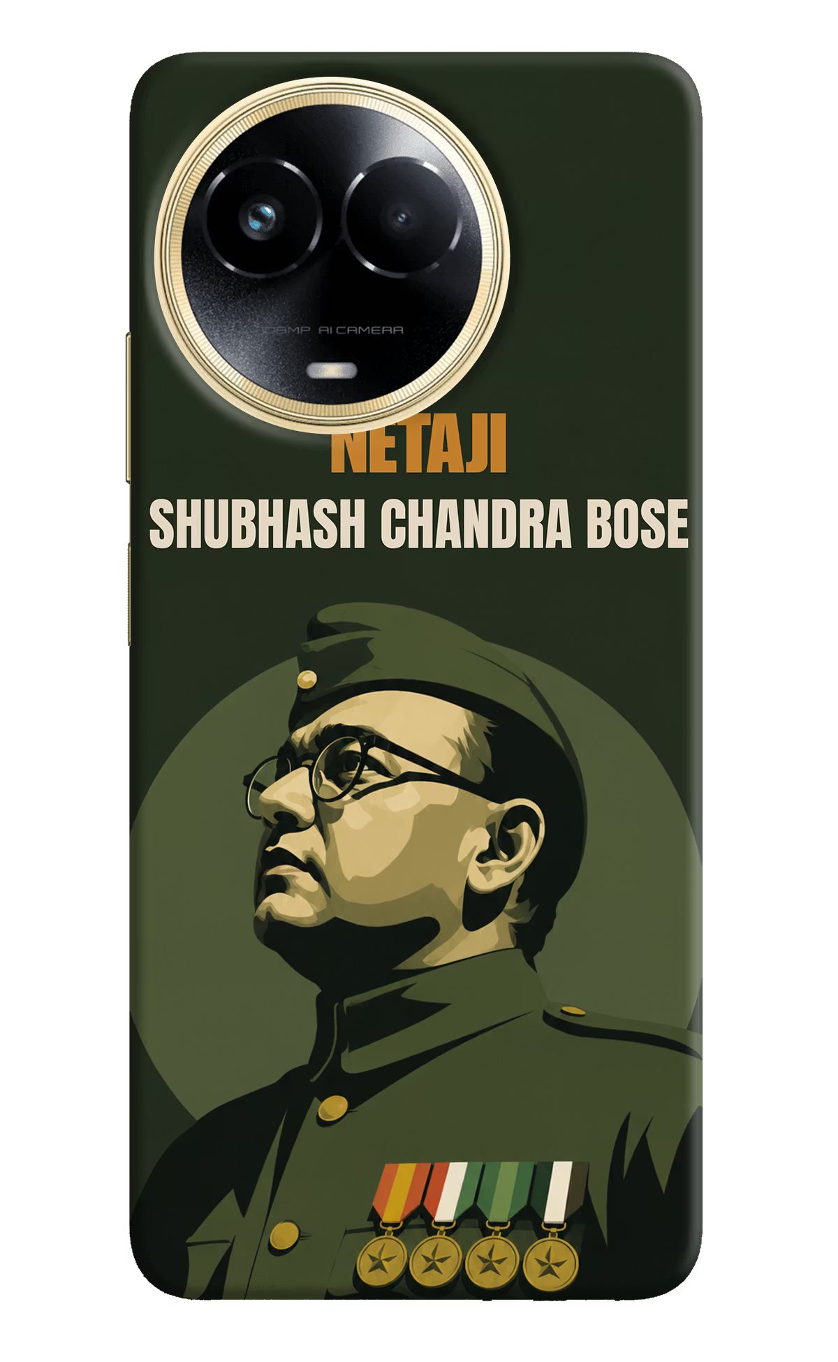 Netaji Legacy Realme 11 5G/11X 5G/C67 Back Cover - Netaji Legacy Realme 11 5G/11X 5G/C67 Back Cover Netaji Legacy Realme 11 5G/11X 5G/C67 Back Cover