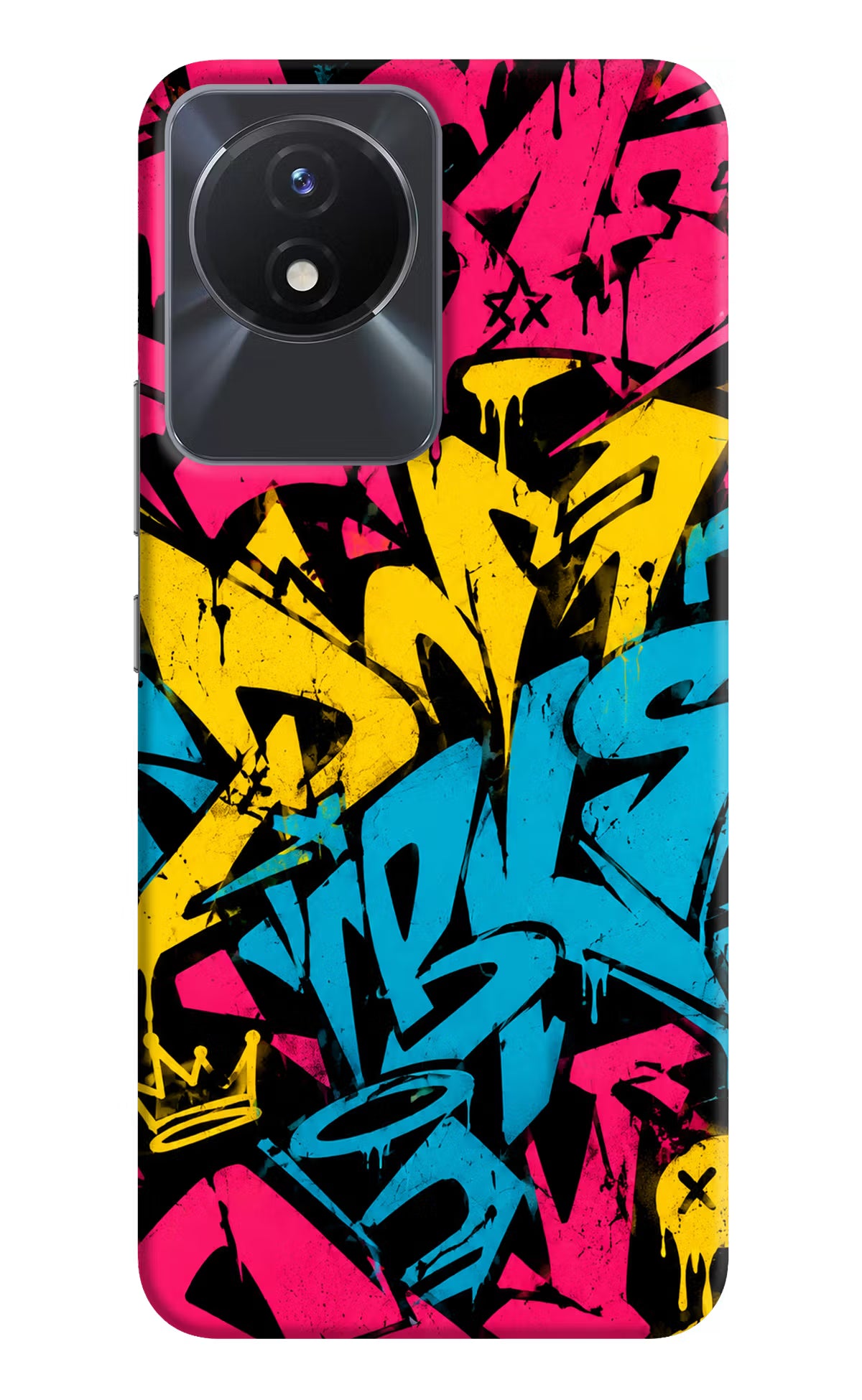Graffiti Vibe Vivo Y02/Y02T Back Cover - Graffiti Vibe Vivo Y02/Y02T Back Cover Graffiti Vibe Vivo Y02/Y02T Back Cover