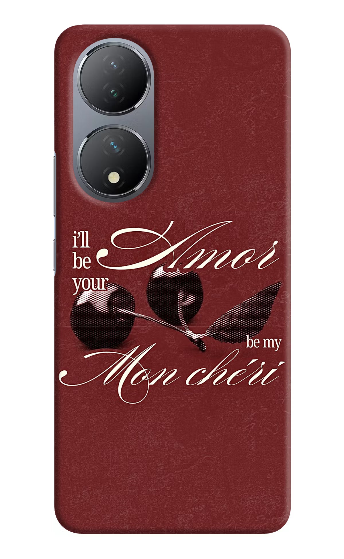 Velvet Cherry Vivo Y100 Back Cover - Velvet Cherry Vivo Y100 Back Cover Velvet Cherry Vivo Y100 Back Cover