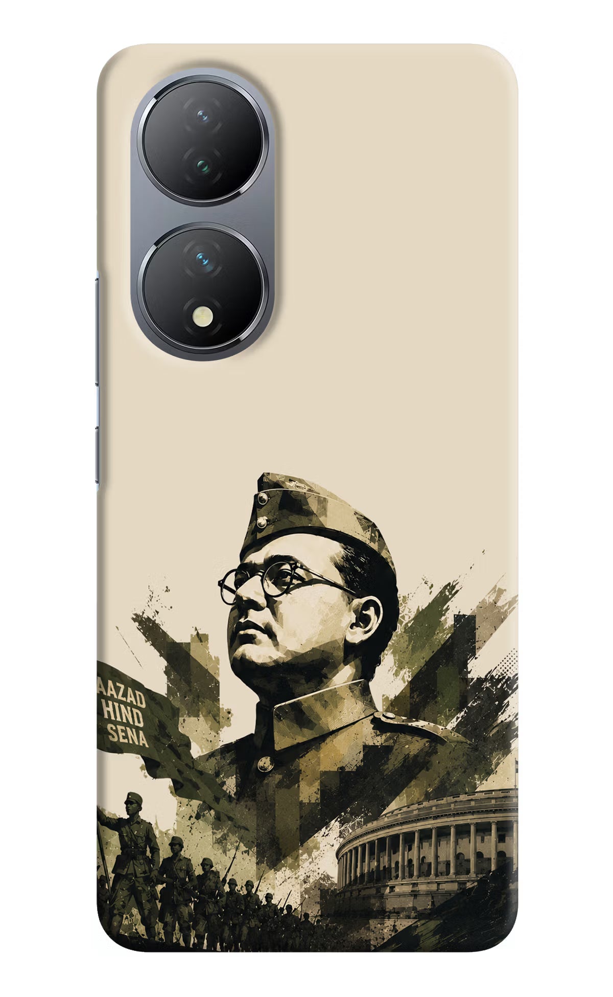 Netaji Rising Vivo Y100 Back Cover - Netaji Rising Vivo Y100 Back Cover Netaji Rising Vivo Y100 Back Cover
