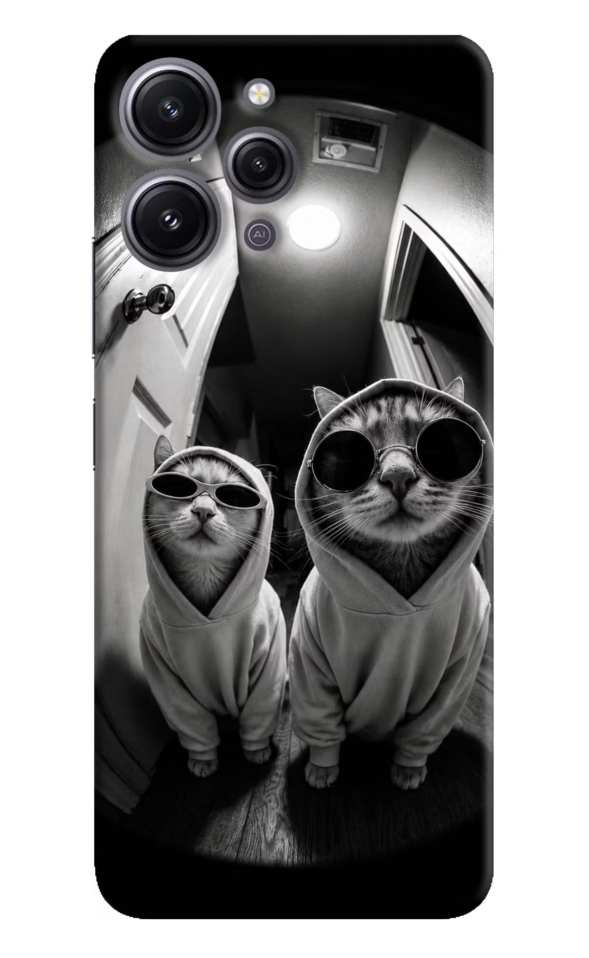 Hood Cats Redmi 12 4G Back Cover - Hood Cats Redmi 12 4G Back Cover Hood Cats Redmi 12 4G Back Cover