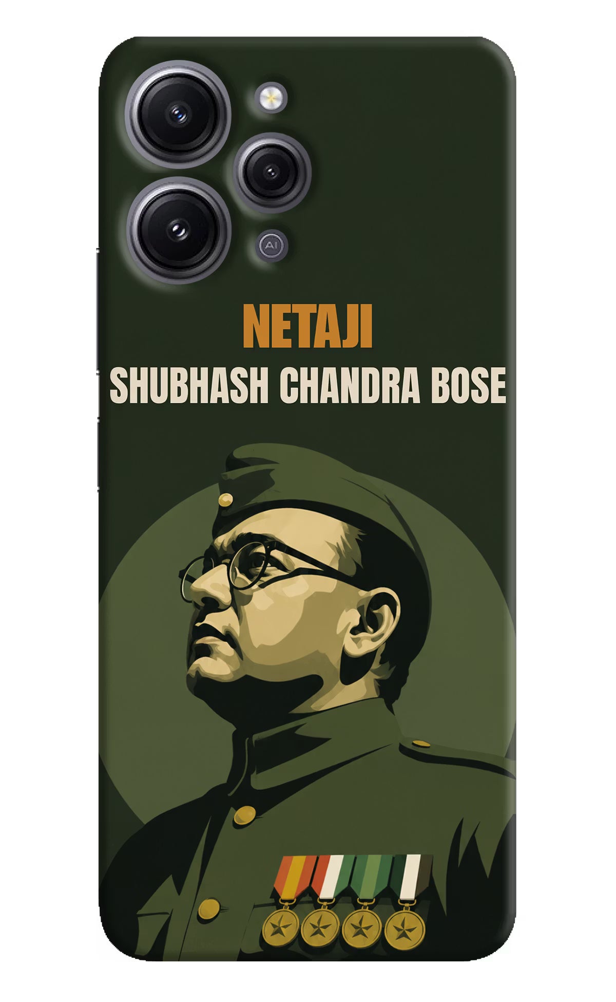 Netaji Legacy Redmi 12 4G Back Cover - Netaji Legacy Redmi 12 4G Back Cover Netaji Legacy Redmi 12 4G Back Cover