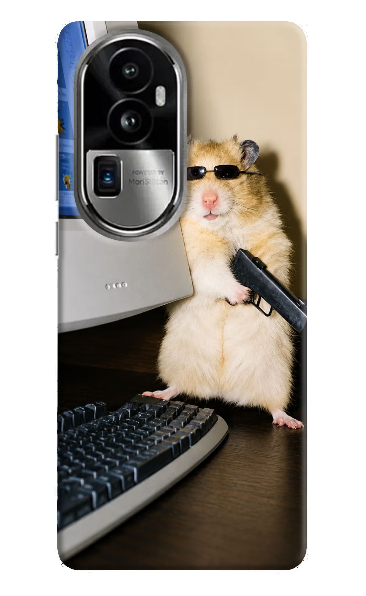 Hacker Hamster Oppo Reno10 Pro+ 5G Back Cover - Hacker Hamster Oppo Reno10 Pro+ 5G Back Cover Hacker Hamster Oppo Reno10 Pro+ 5G Back Cover