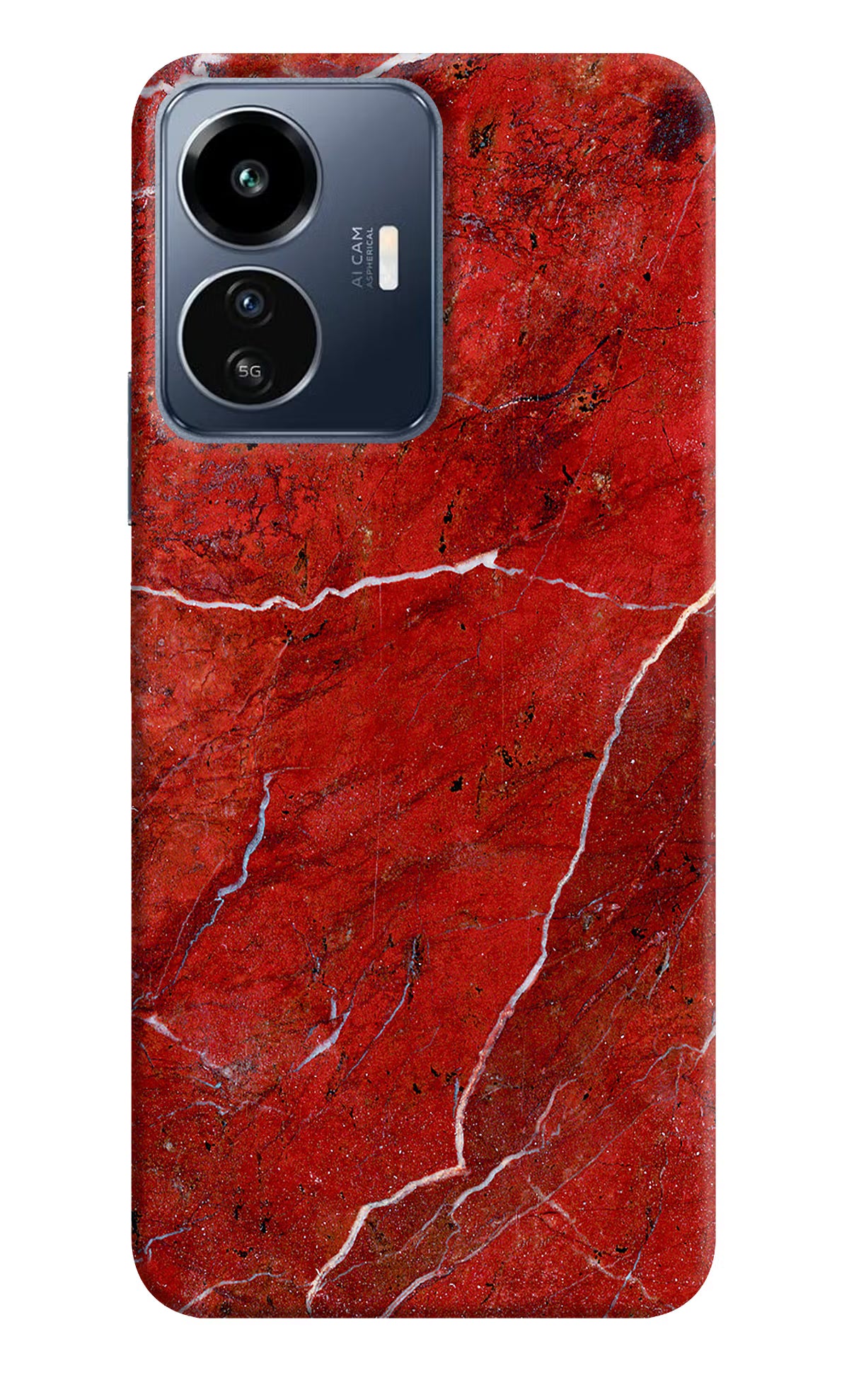 Red Marble Design IQOO Z6 Lite 5G Back Cover - Red Marble Design IQOO Z6 Lite 5G Back Cover Red Marble Design IQOO Z6 Lite 5G Back Cover