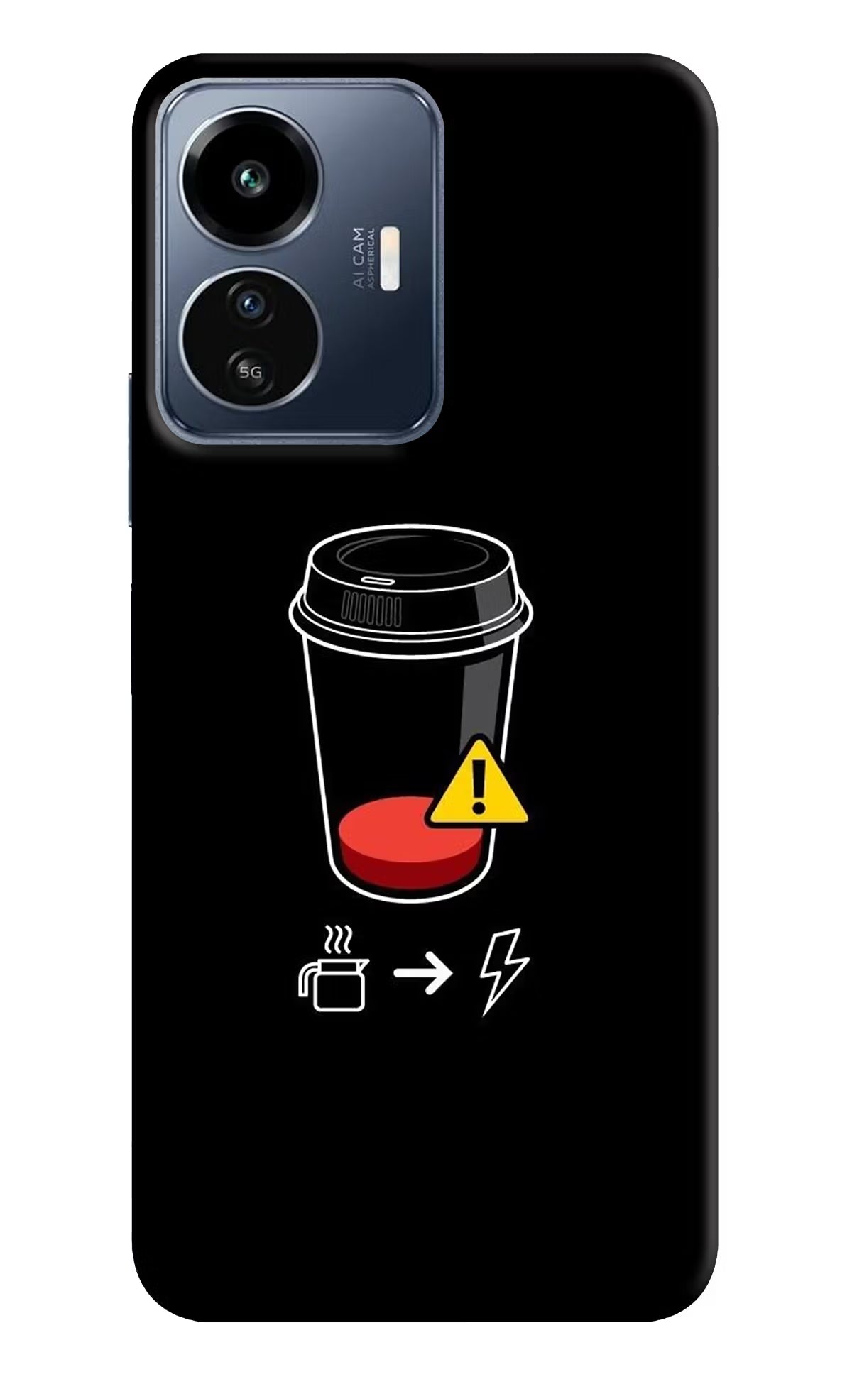 Coffee IQOO Z6 Lite 5G Back Cover - Coffee IQOO Z6 Lite 5G Back Cover Coffee IQOO Z6 Lite 5G Back Cover