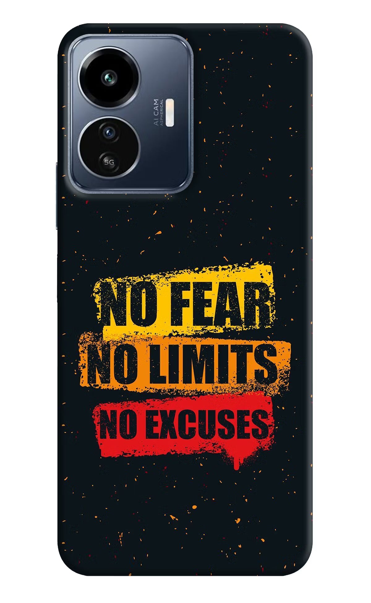No Fear No Limits No Excuse IQOO Z6 Lite 5G Back Cover - No Fear No Limits No Excuse IQOO Z6 Lite 5G Back Cover No Fear No Limits No Excuse IQOO Z6 Lite 5G Back Cover