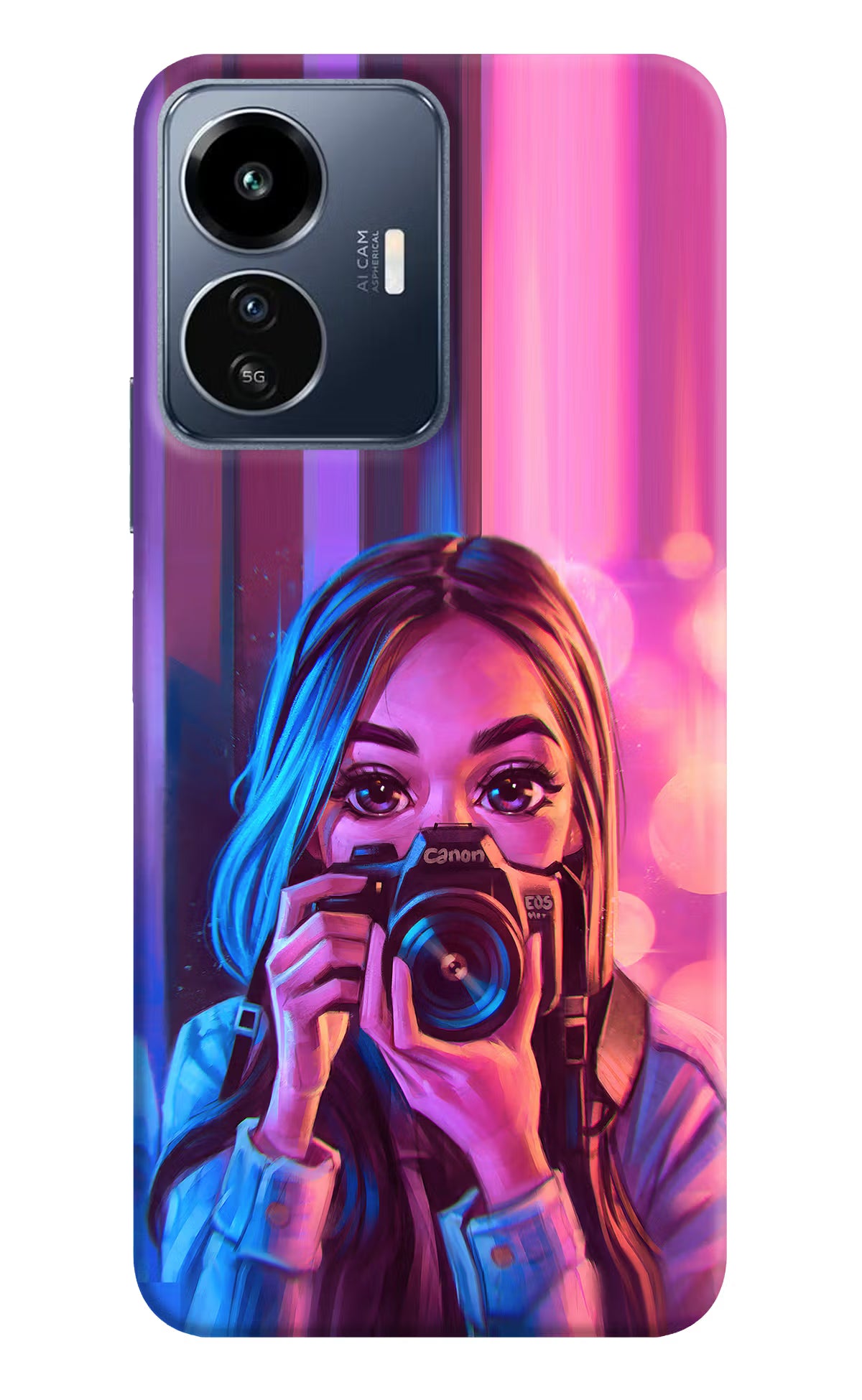 Girl Photographer IQOO Z6 Lite 5G Back Cover - Girl Photographer IQOO Z6 Lite 5G Back Cover Girl Photographer IQOO Z6 Lite 5G Back Cover