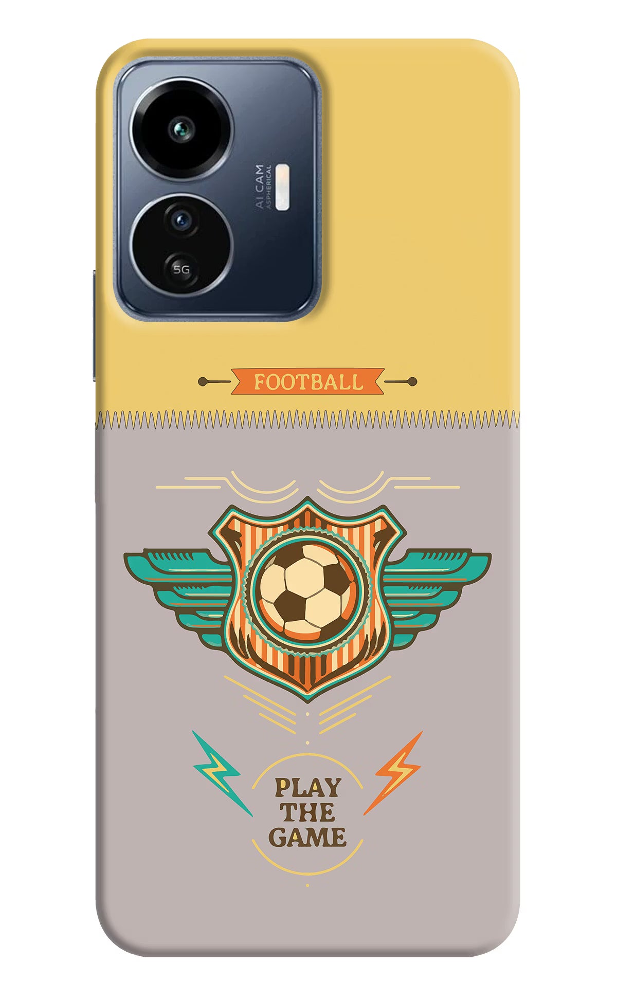 Football IQOO Z6 Lite 5G Back Cover - Football IQOO Z6 Lite 5G Back Cover Football IQOO Z6 Lite 5G Back Cover