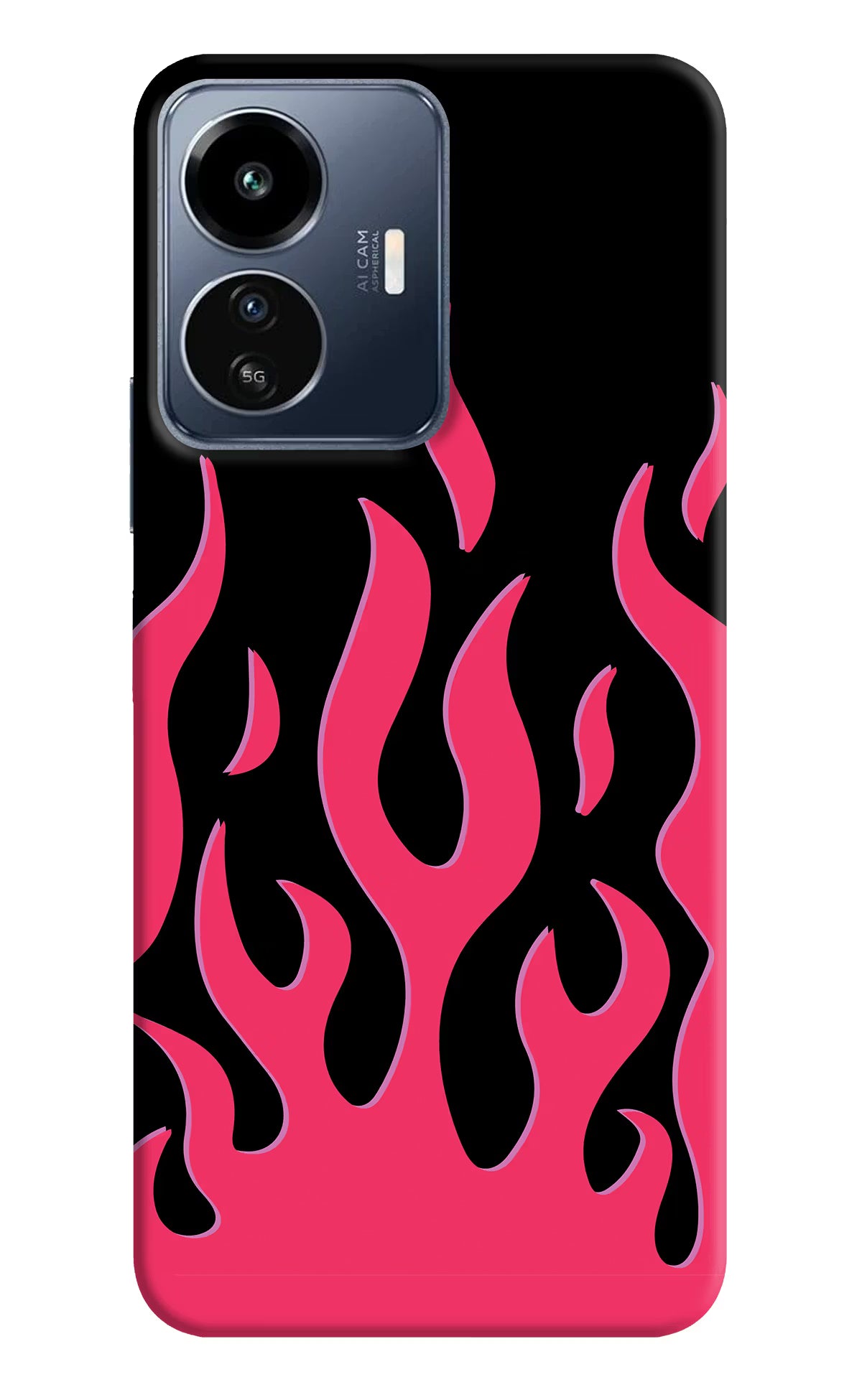 Fire Flames IQOO Z6 Lite 5G Back Cover - Fire Flames IQOO Z6 Lite 5G Back Cover Fire Flames IQOO Z6 Lite 5G Back Cover