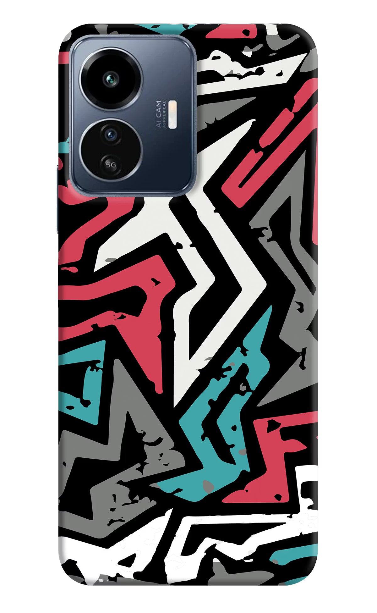 Geometric Graffiti IQOO Z6 Lite 5G Back Cover - Geometric Graffiti IQOO Z6 Lite 5G Back Cover Geometric Graffiti IQOO Z6 Lite 5G Back Cover