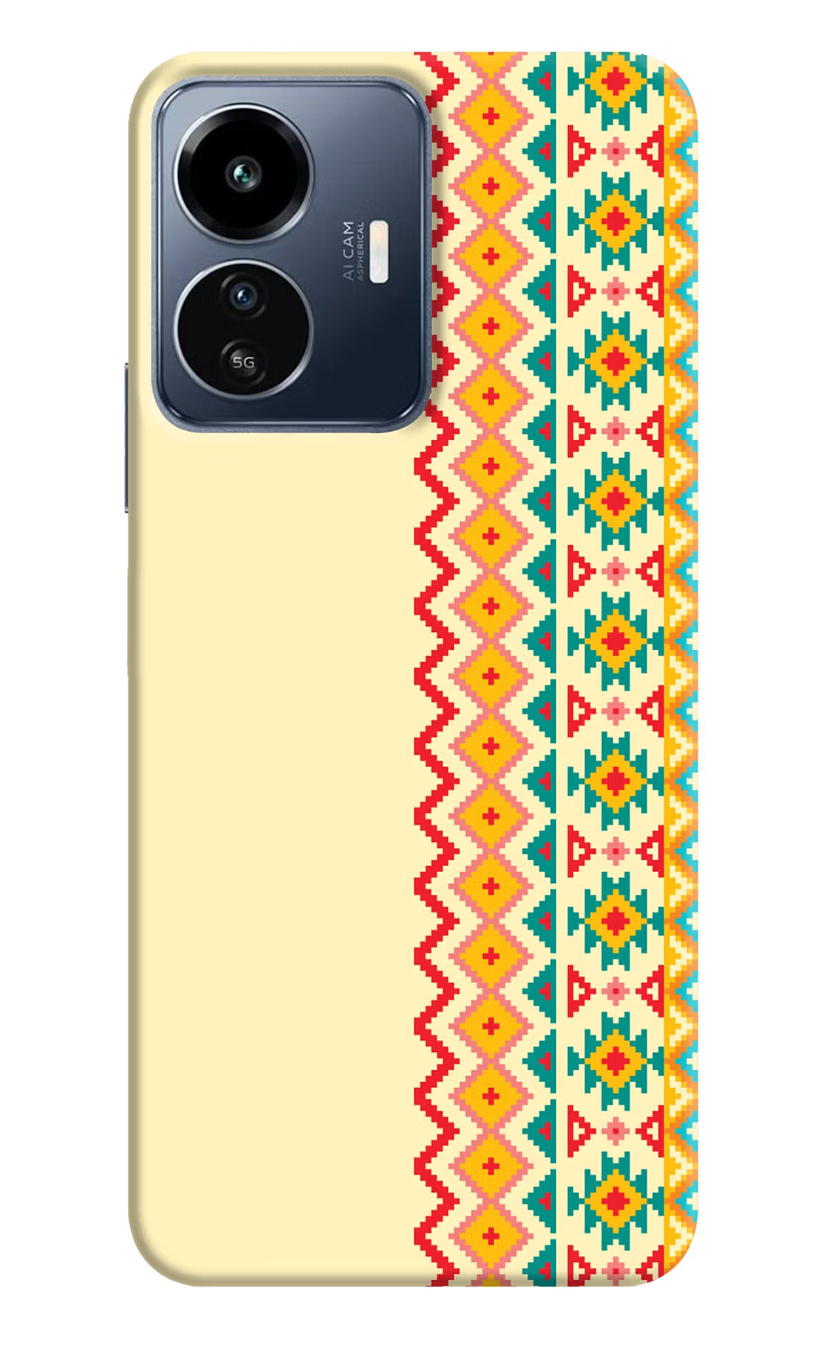 Ethnic Seamless IQOO Z6 Lite 5G Back Cover - Ethnic Seamless IQOO Z6 Lite 5G Back Cover Ethnic Seamless IQOO Z6 Lite 5G Back Cover