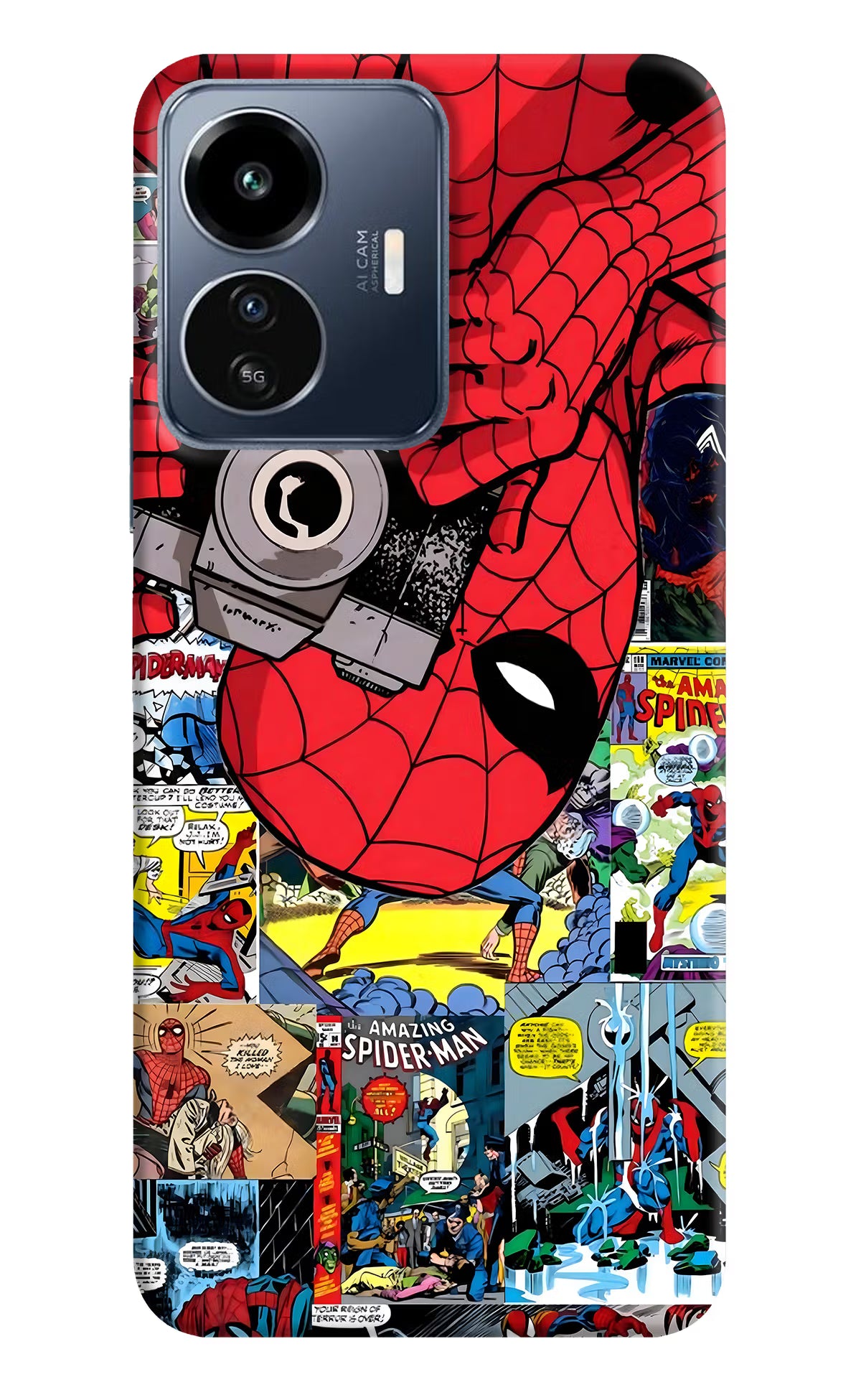 Spider Man IQOO Z6 Lite 5G Back Cover - Spider Man IQOO Z6 Lite 5G Back Cover Spider Man IQOO Z6 Lite 5G Back Cover