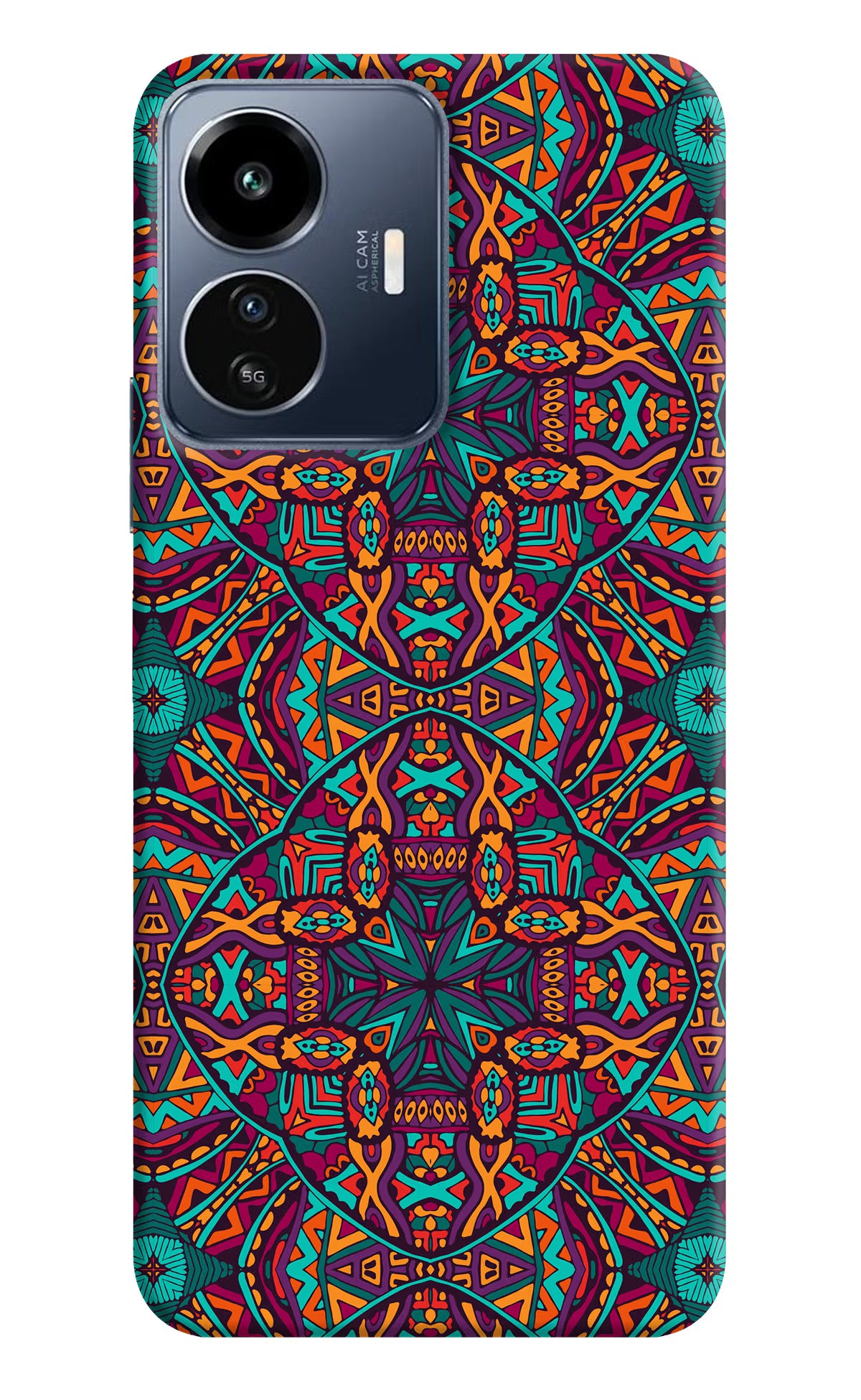 Colour Mandala IQOO Z6 Lite 5G Back Cover - Colour Mandala IQOO Z6 Lite 5G Back Cover Colour Mandala IQOO Z6 Lite 5G Back Cover