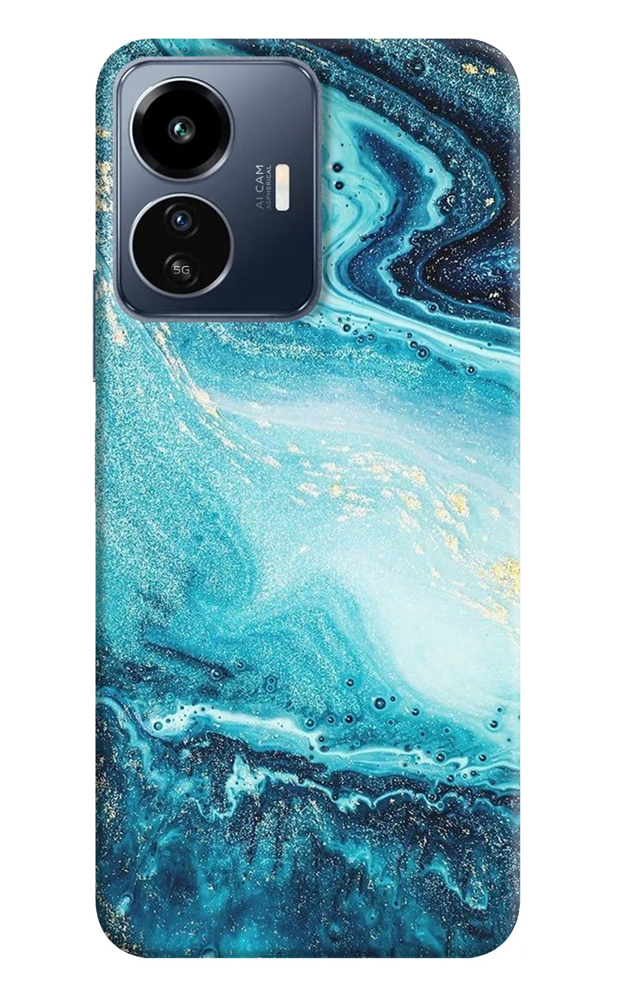Blue Glitter Marble IQOO Z6 Lite 5G Back Cover - Blue Glitter Marble IQOO Z6 Lite 5G Back Cover Blue Glitter Marble IQOO Z6 Lite 5G Back Cover