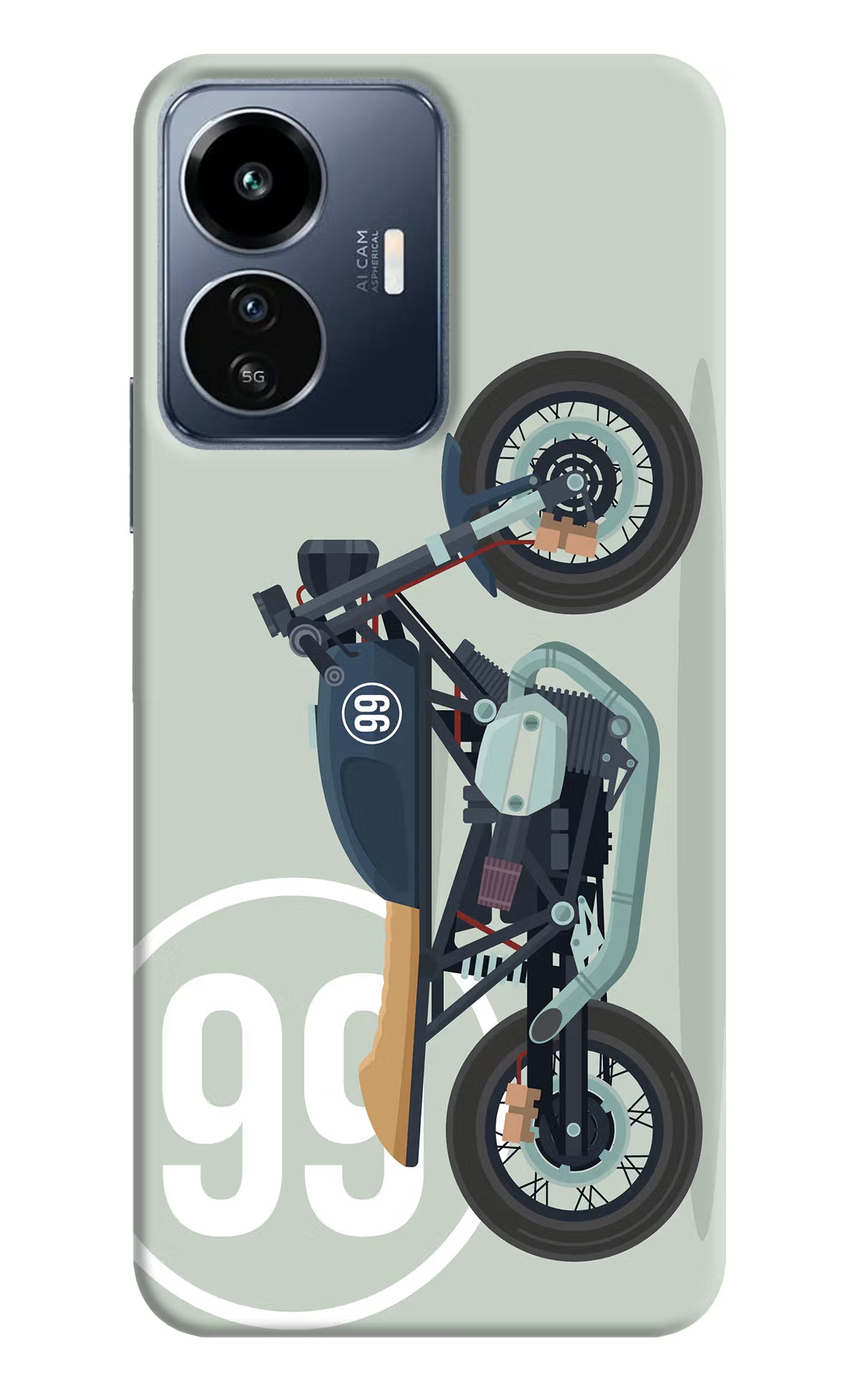 Classic Cafe Racer 99 IQOO Z6 Lite 5G Back Cover - Classic Cafe Racer 99 IQOO Z6 Lite 5G Back Cover Classic Cafe Racer 99 IQOO Z6 Lite 5G Back Cover