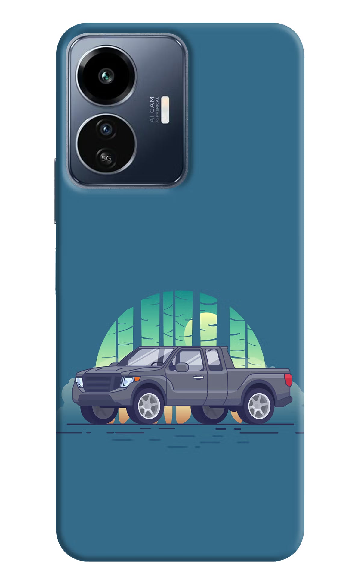 Retro Garage Vibe IQOO Z6 Lite 5G Back Cover - Retro Garage Vibe IQOO Z6 Lite 5G Back Cover Retro Garage Vibe IQOO Z6 Lite 5G Back Cover