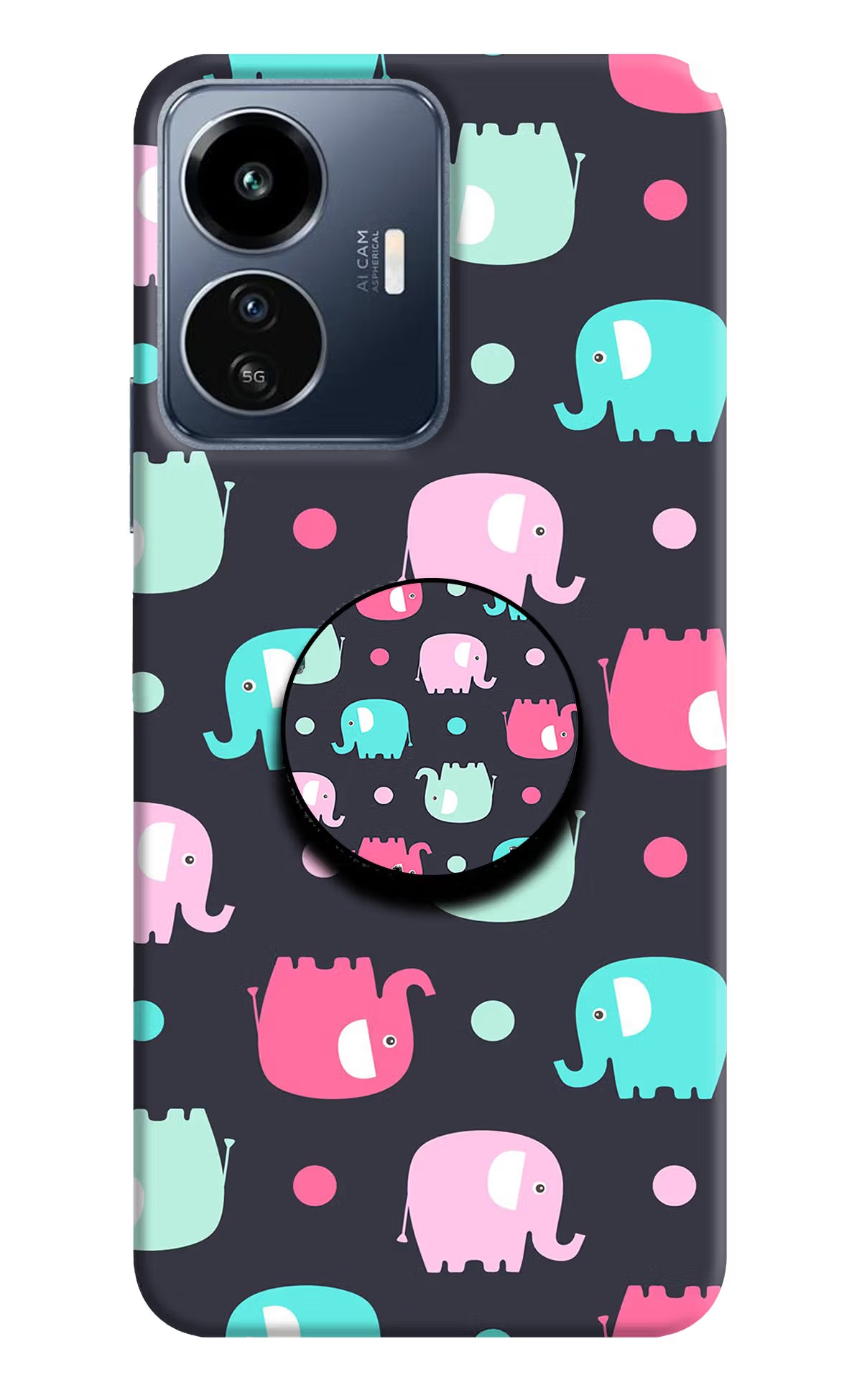 Baby Elephants IQOO Z6 Lite 5G Pop Case - Baby Elephants IQOO Z6 Lite 5G Pop Case Baby Elephants IQOO Z6 Lite 5G Pop Case