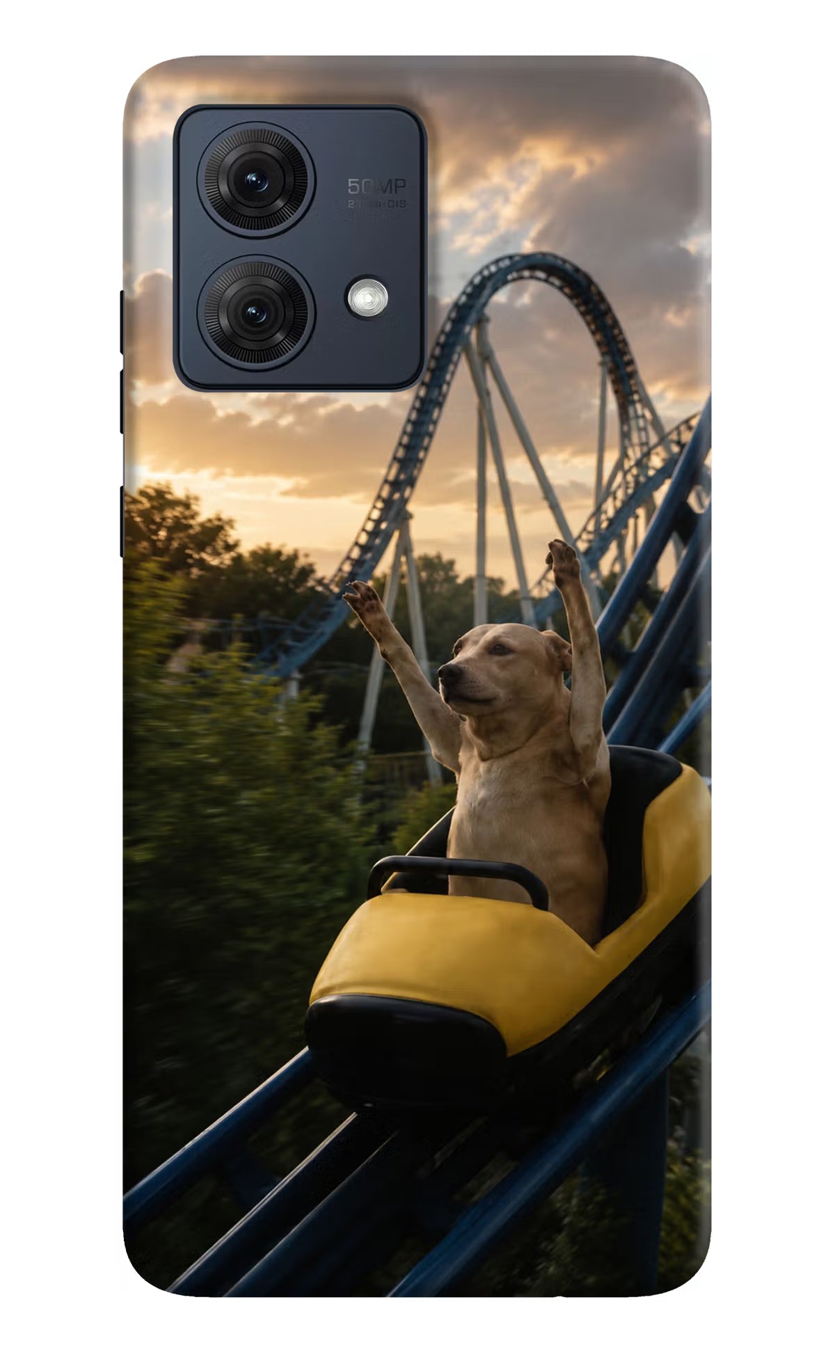 Rollercoaster Dog Moto G54 5G Back Cover - Rollercoaster Dog Moto G54 5G Back Cover Rollercoaster Dog Moto G54 5G Back Cover