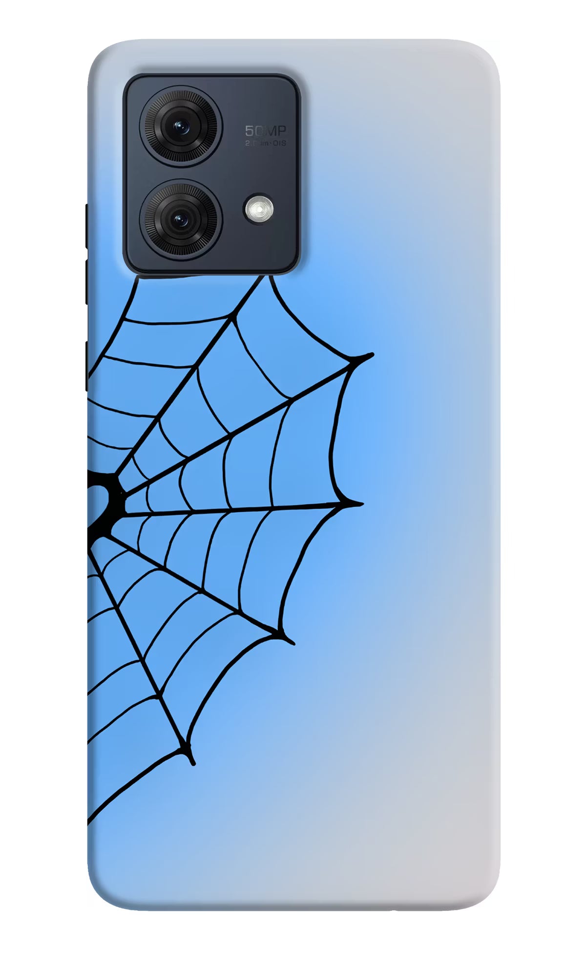 Blue Web Moto G84 5G Back Cover - Blue Web Moto G84 5G Back Cover Blue Web Moto G84 5G Back Cover