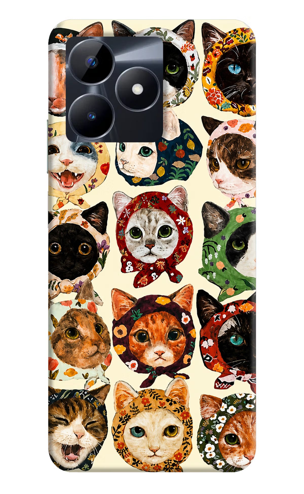 Cool Cat Realme C53 Back Cover - Cool Cat Realme C53 Back Cover Cool Cat Realme C53 Back Cover