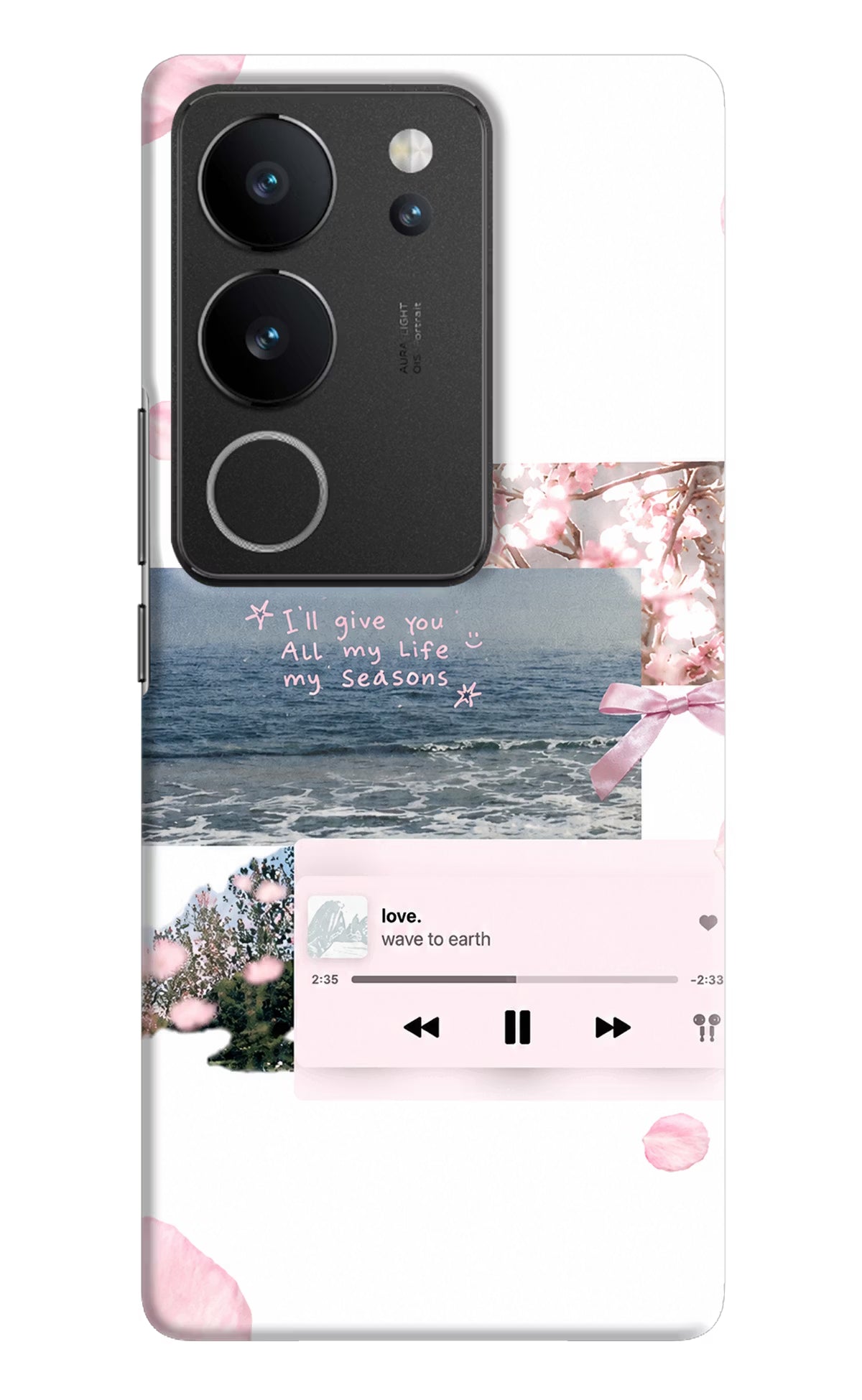 Wave to earth Vivo V29/V29 Pro Back Cover - Wave to earth Vivo V29/V29 Pro Back Cover Wave to earth Vivo V29/V29 Pro Back Cover