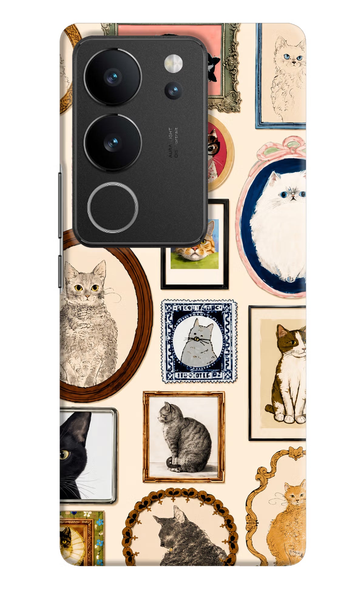 Mirror Cats Vivo V29/V29 Pro Back Cover - Mirror Cats Vivo V29/V29 Pro Back Cover Mirror Cats Vivo V29/V29 Pro Back Cover