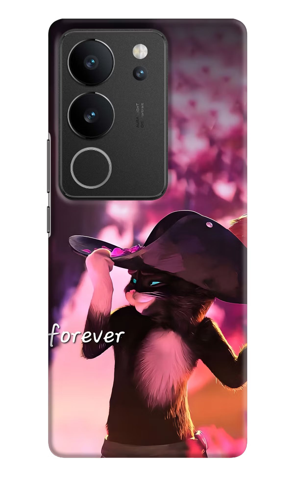 Forever Cat Vivo V29/V29 Pro Back Cover - Forever Cat Vivo V29/V29 Pro Back Cover Forever Cat Vivo V29/V29 Pro Back Cover