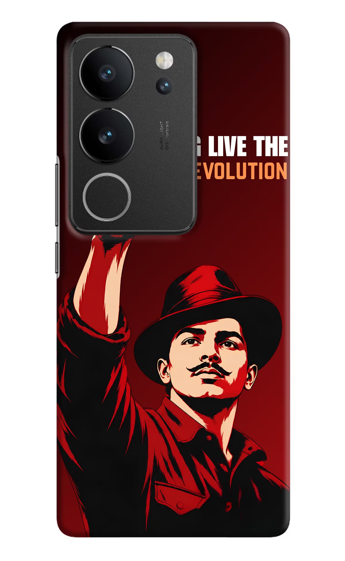Bhagat Singh Revolution Vivo V29/V29 Pro Back Cover - Bhagat Singh Revolution Vivo V29/V29 Pro Back Cover Bhagat Singh Revolution Vivo V29/V29 Pro Back Cover