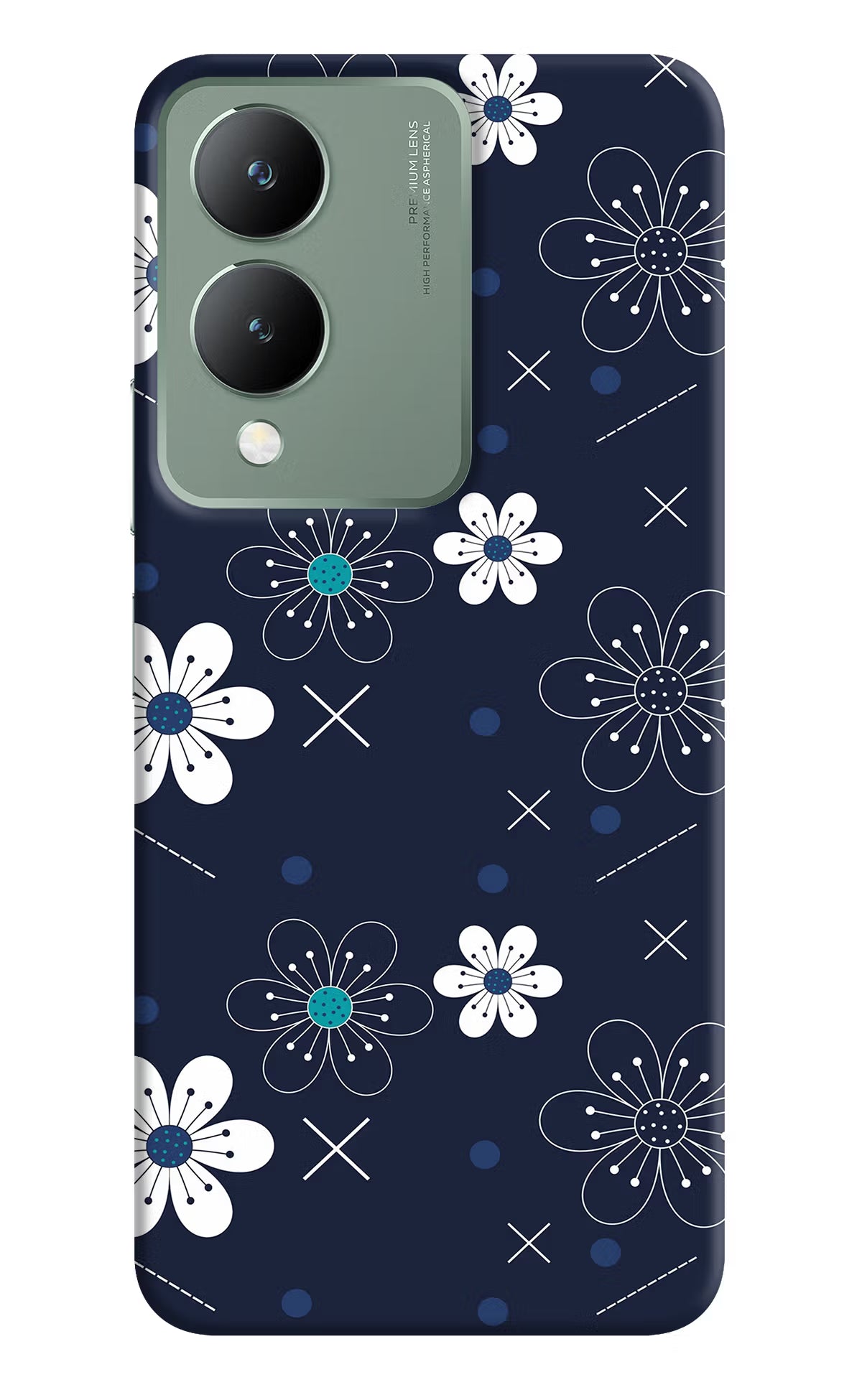 Flowers Vivo Y17s Back Cover - Flowers Vivo Y17s Back Cover Flowers Vivo Y17s Back Cover