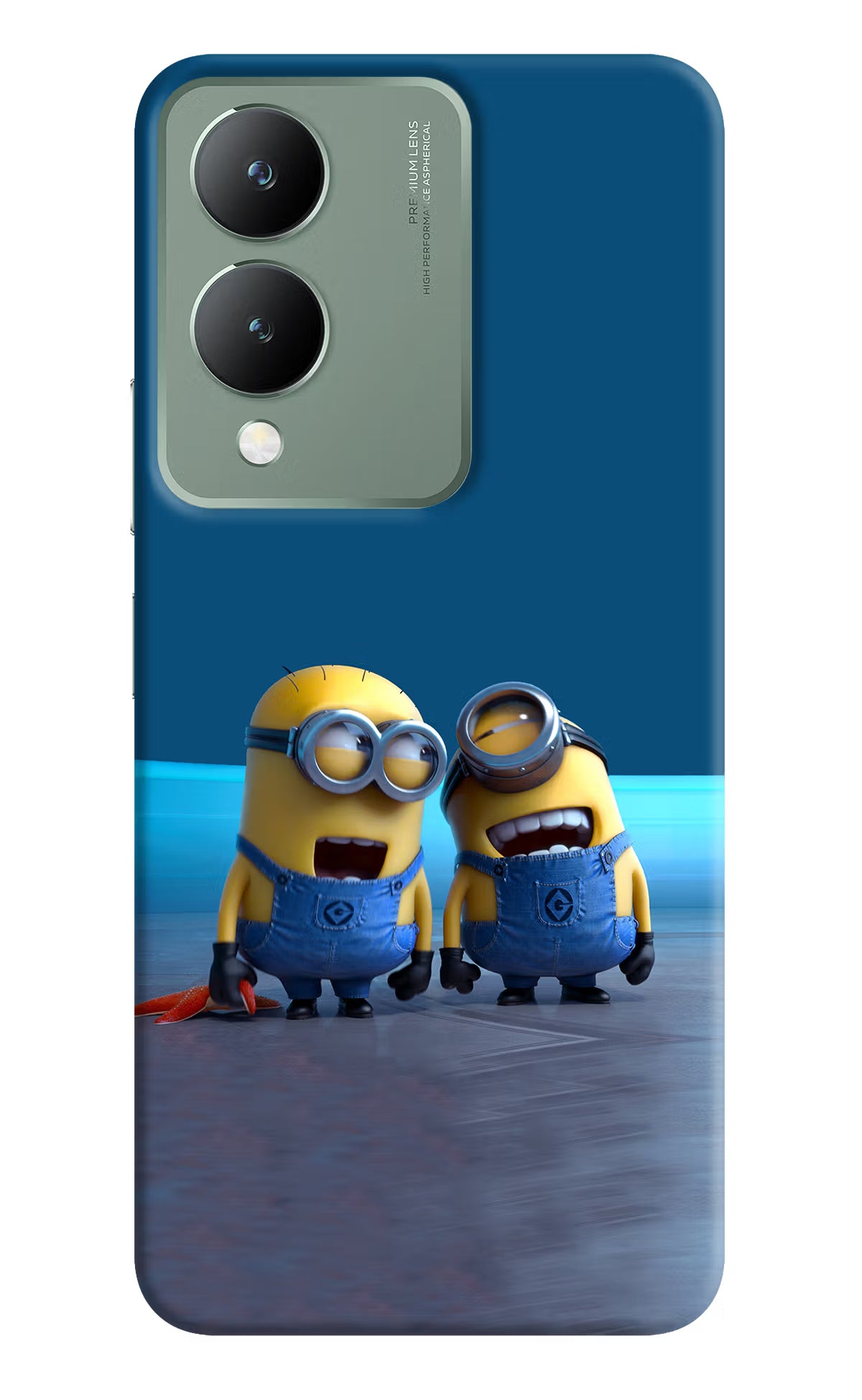Minion Laughing Vivo Y17s Back Cover - Minion Laughing Vivo Y17s Back Cover Minion Laughing Vivo Y17s Back Cover