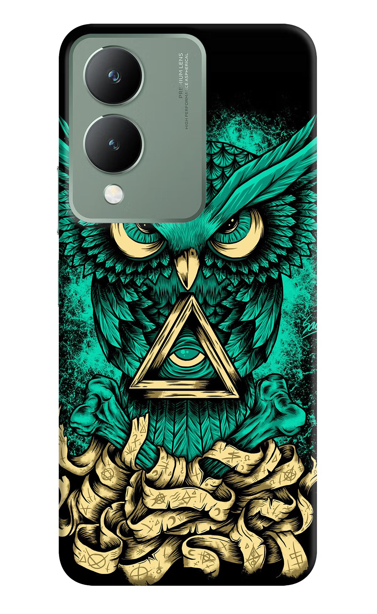 Green Owl Vivo Y17s Back Cover - Green Owl Vivo Y17s Back Cover Green Owl Vivo Y17s Back Cover