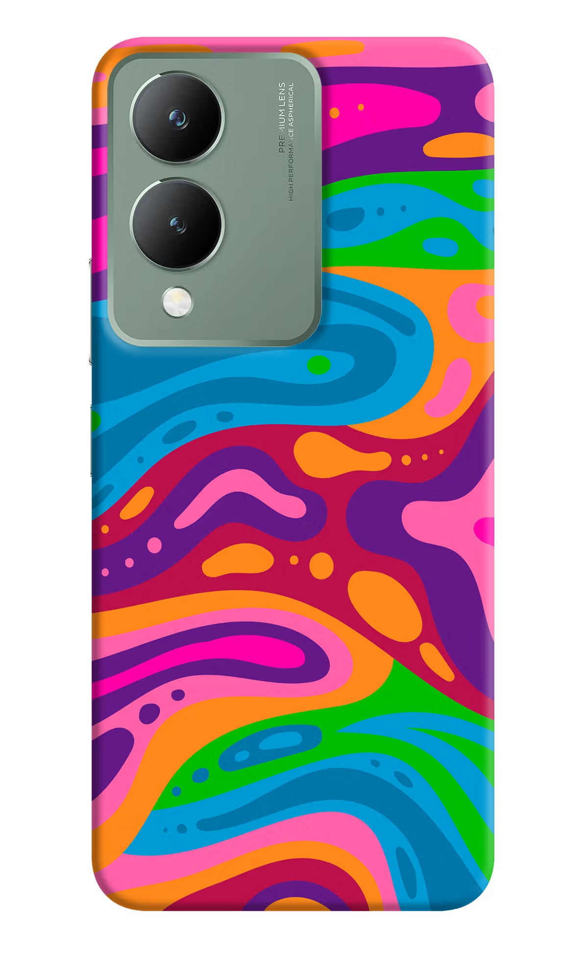 Trippy Pattern Vivo Y17s Back Cover - Trippy Pattern Vivo Y17s Back Cover Trippy Pattern Vivo Y17s Back Cover