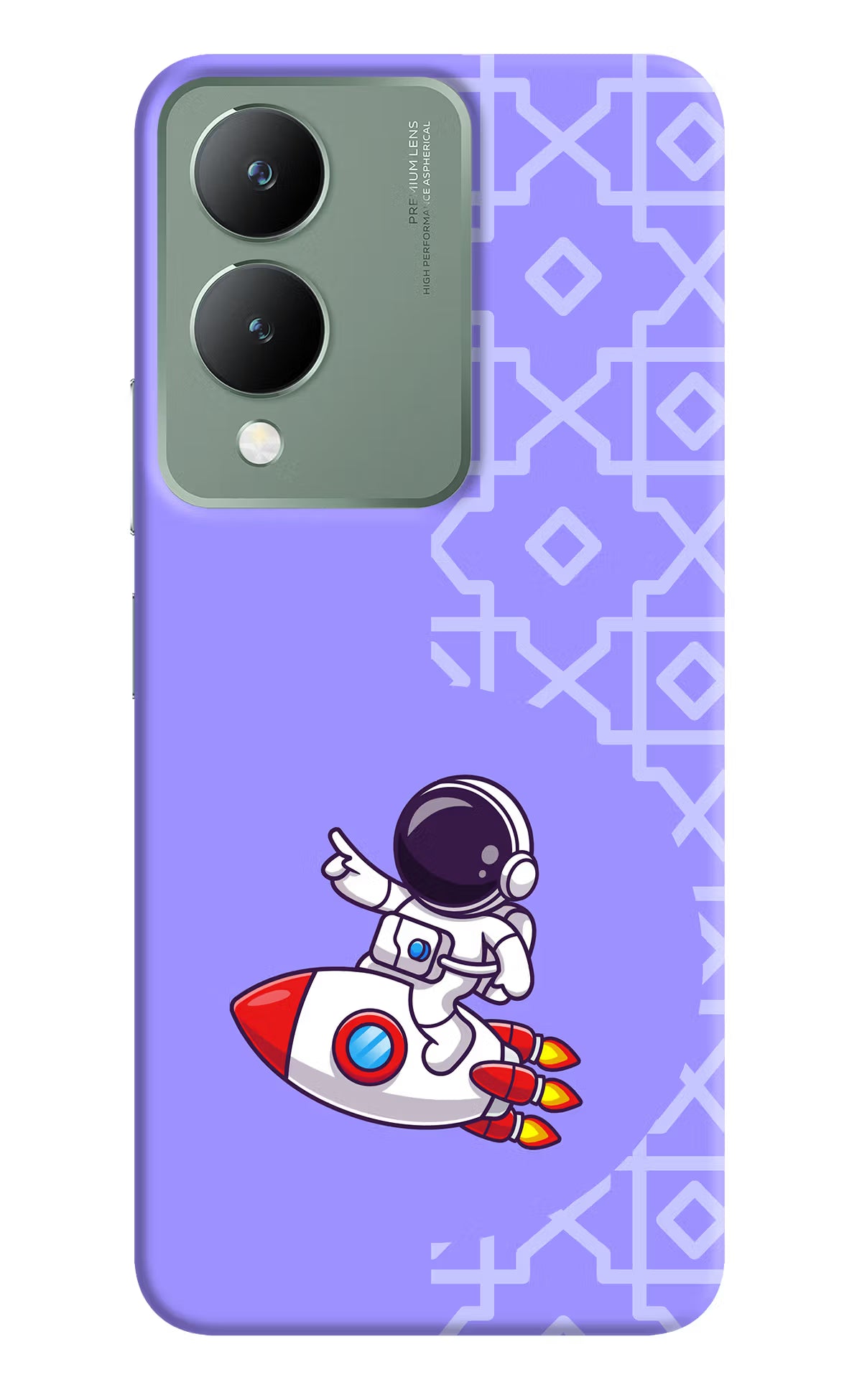 Cute Astronaut Vivo Y17s Back Cover - Cute Astronaut Vivo Y17s Back Cover Cute Astronaut Vivo Y17s Back Cover