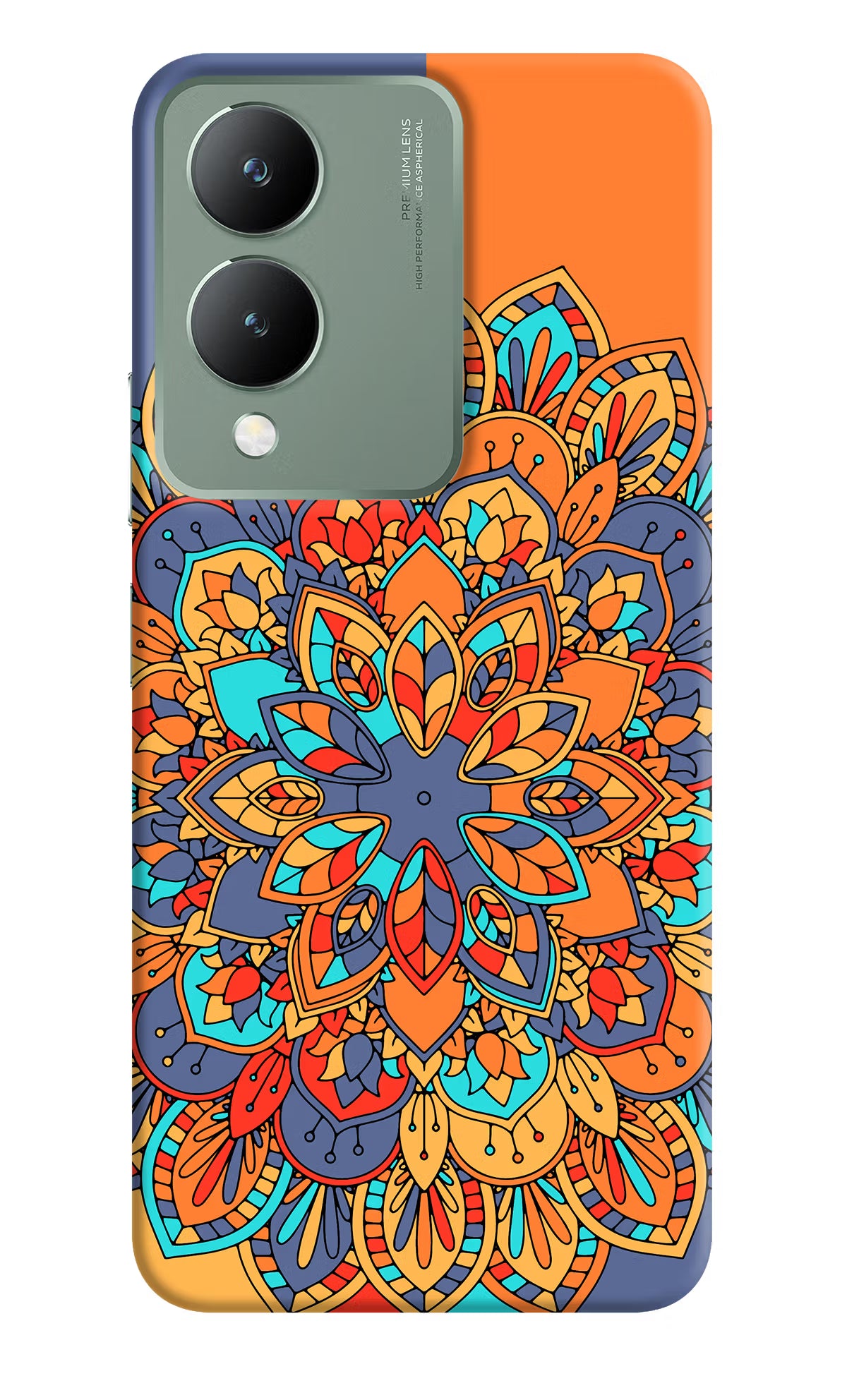 Color Mandala Vivo Y17s Back Cover - Color Mandala Vivo Y17s Back Cover Color Mandala Vivo Y17s Back Cover